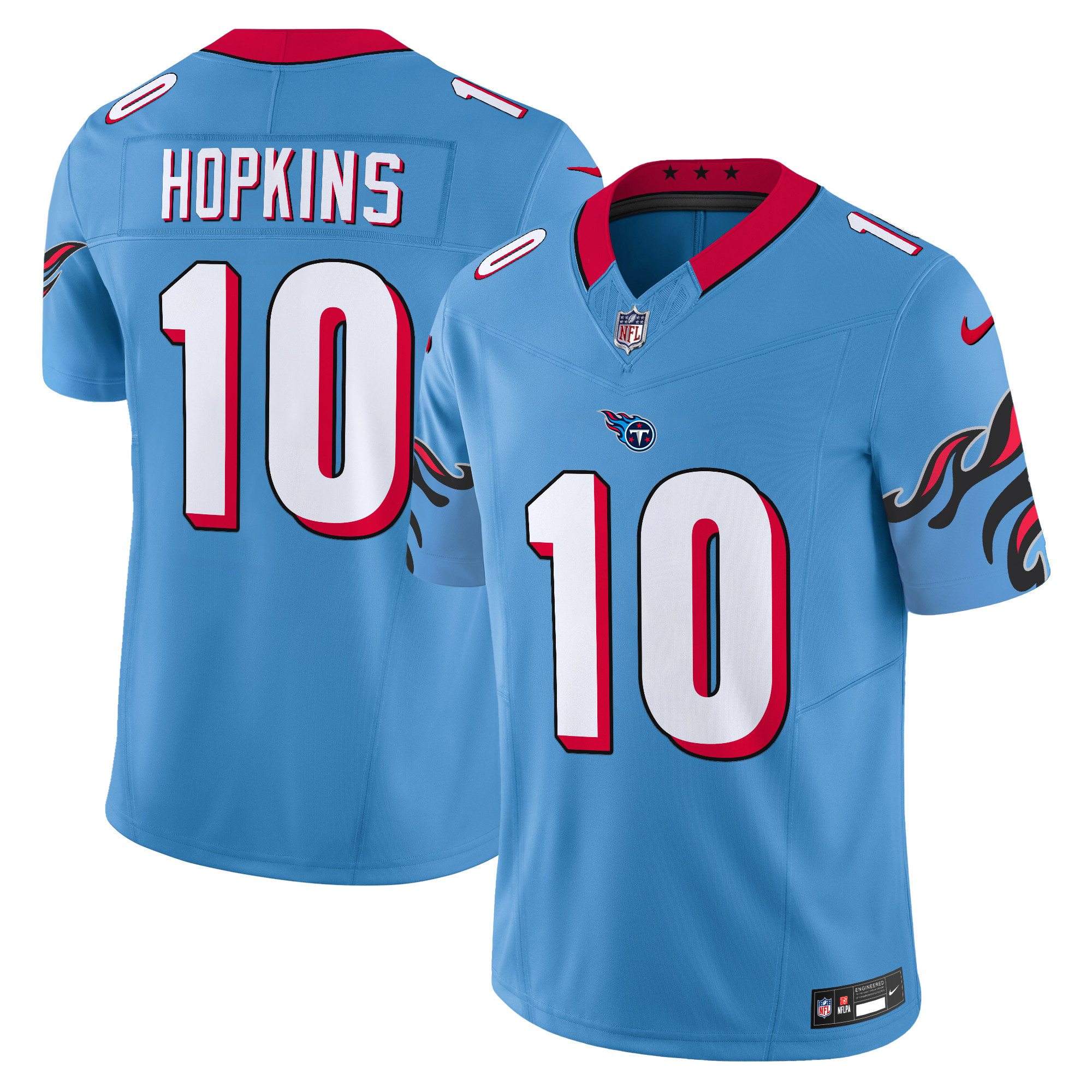 DeAndre Hopkins Men's Tennessee Titans Special Vapor Limited Light Blue Jersey - All Stitched