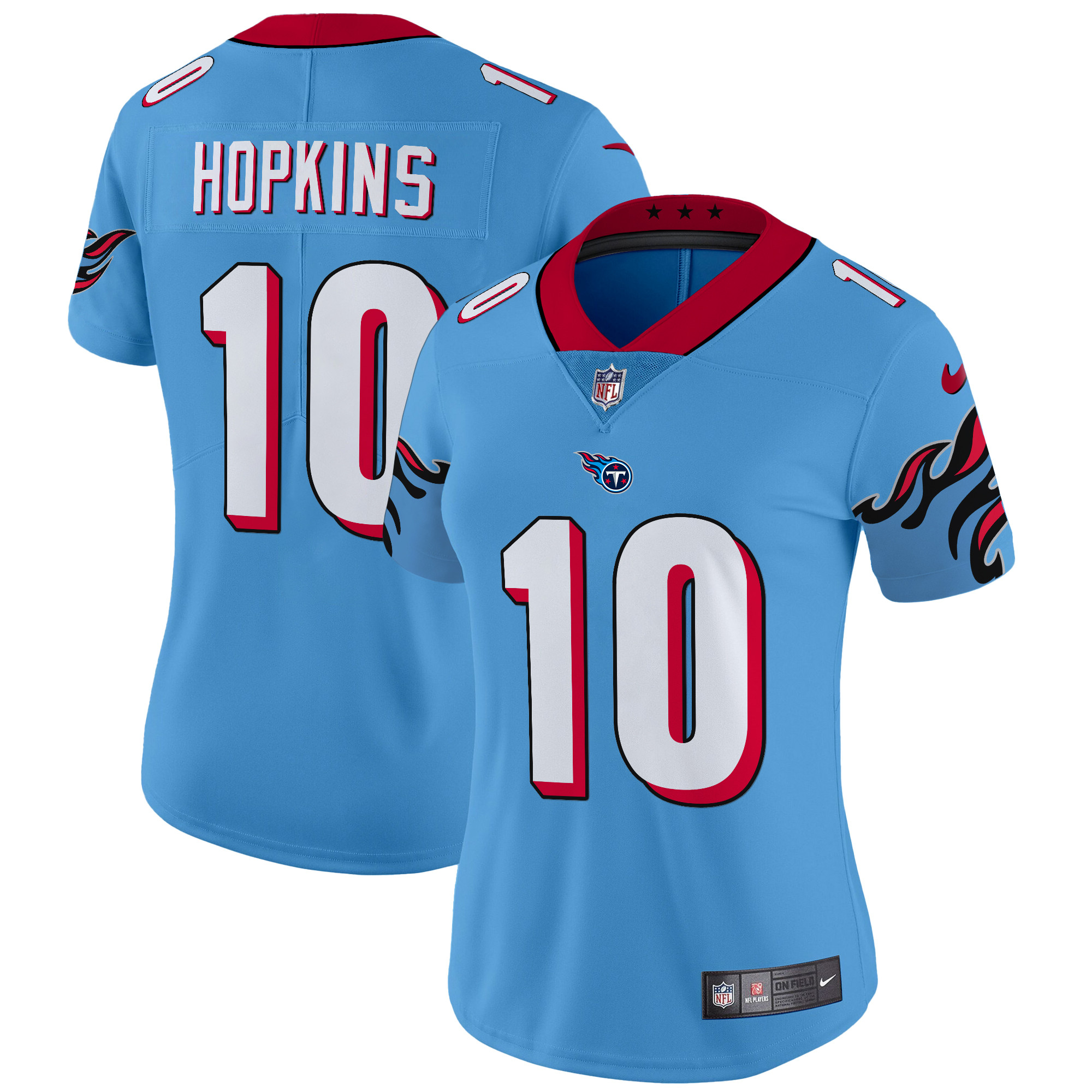 DeAndre Hopkins Women's Tennessee Titans Special Vapor Limited Light Blue Jersey - All Stitched