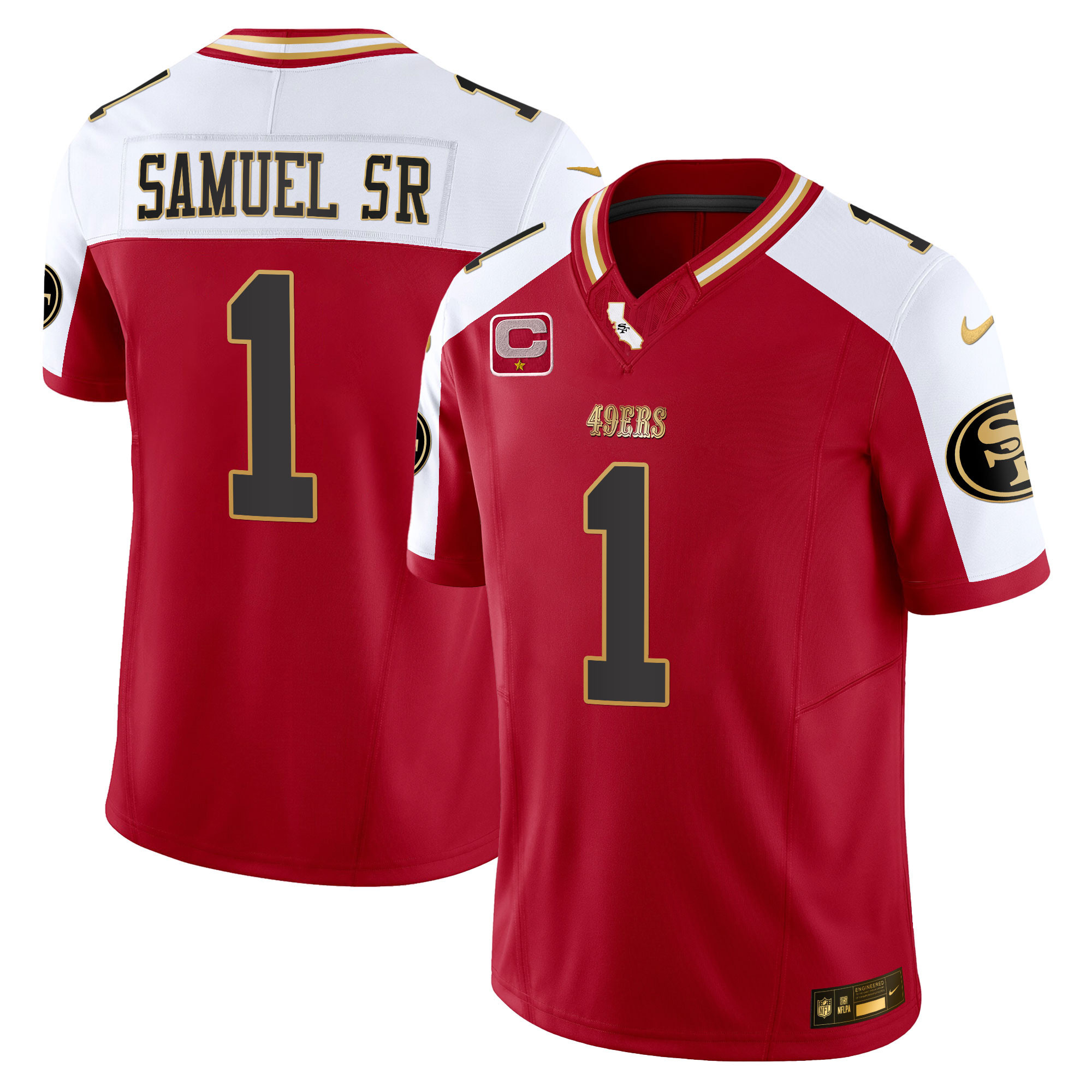 Deebo Samuel Men's San Francisco 49ers 2024 Gold Vapor Alternate Jersey - All Stitched