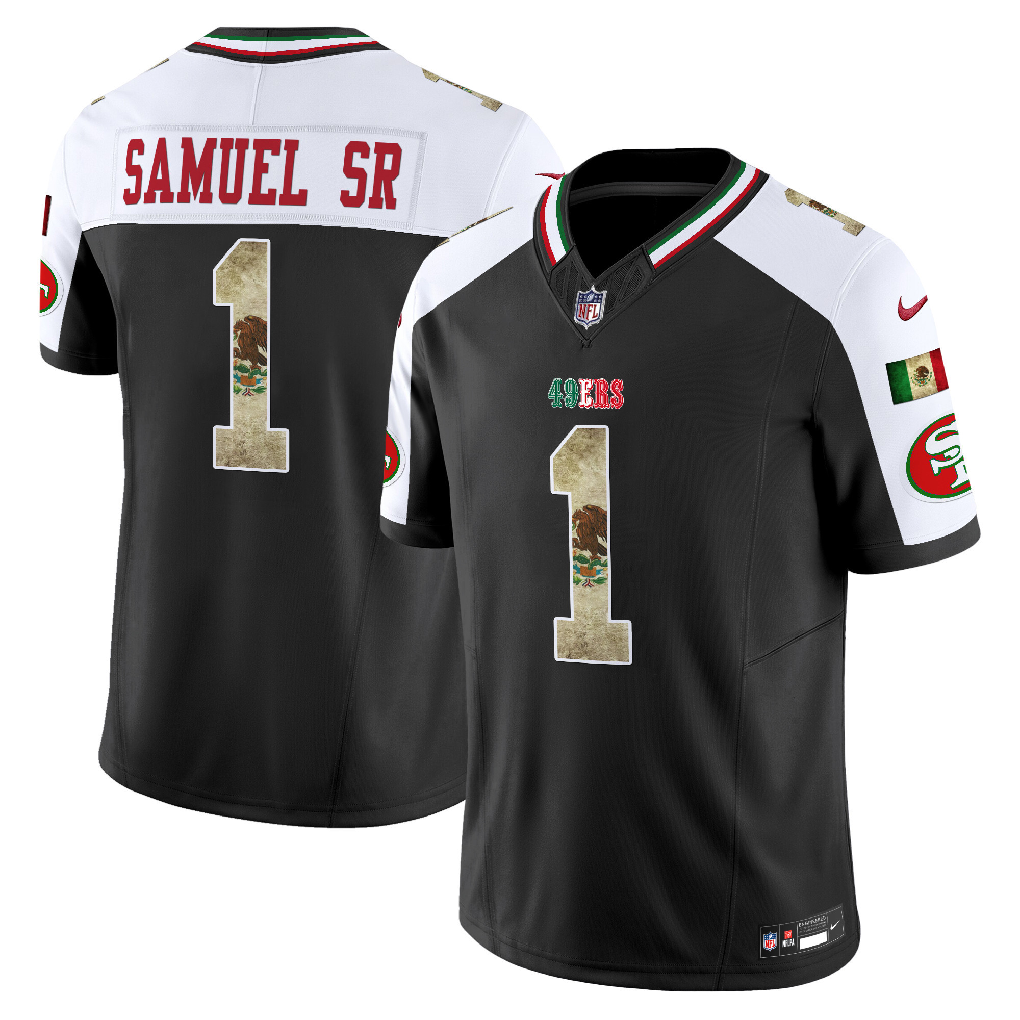 Deebo Samuel Men's San Francisco 49ers Mexico Vapor Limited Black Alternate Jersey - All Stitched
