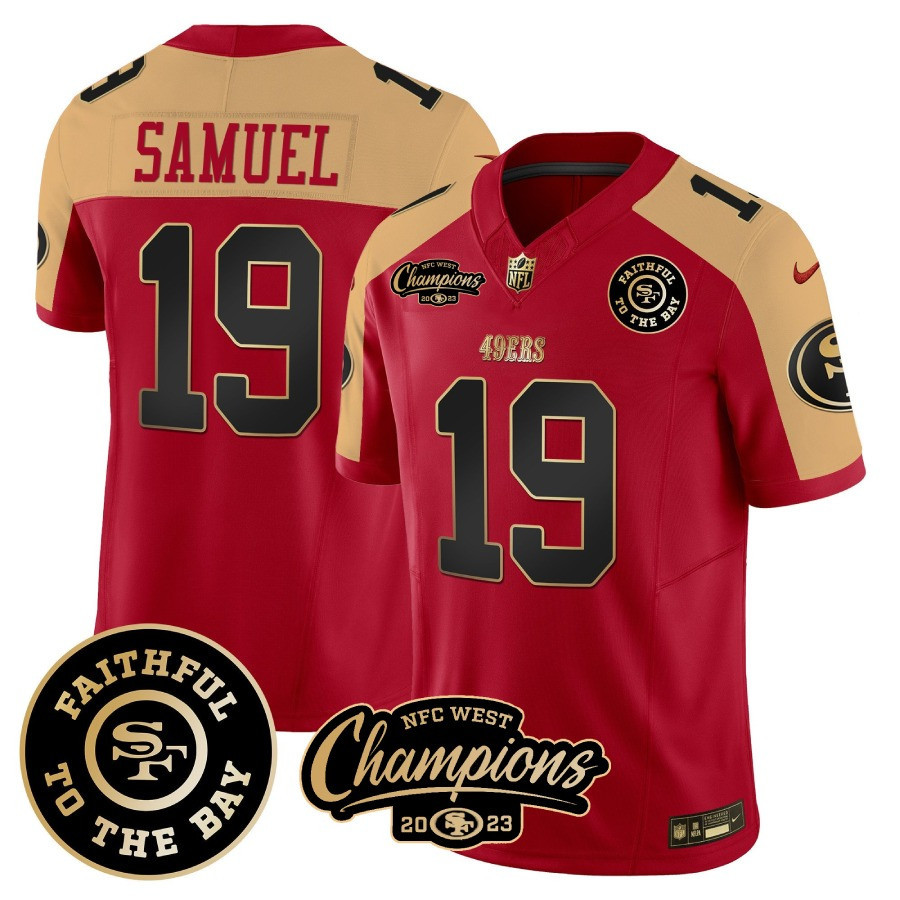 Deebo Samuel San Francisco 49ers Vapor Limited NFC West Champs Red/Brown Jersey - All Stitched