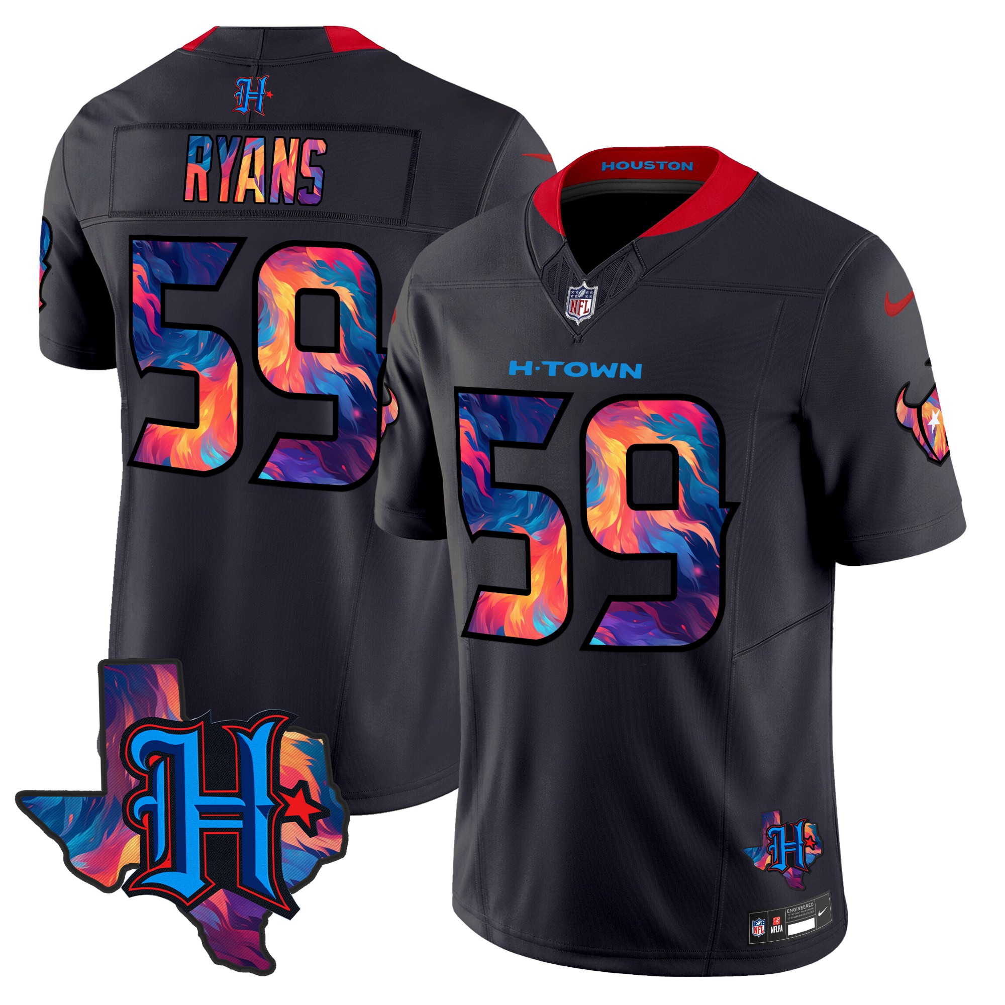 DeMeco Ryans Men's Houston Texans 2024 Special Vapor Limited Navy Limited Jersey - All Stitched