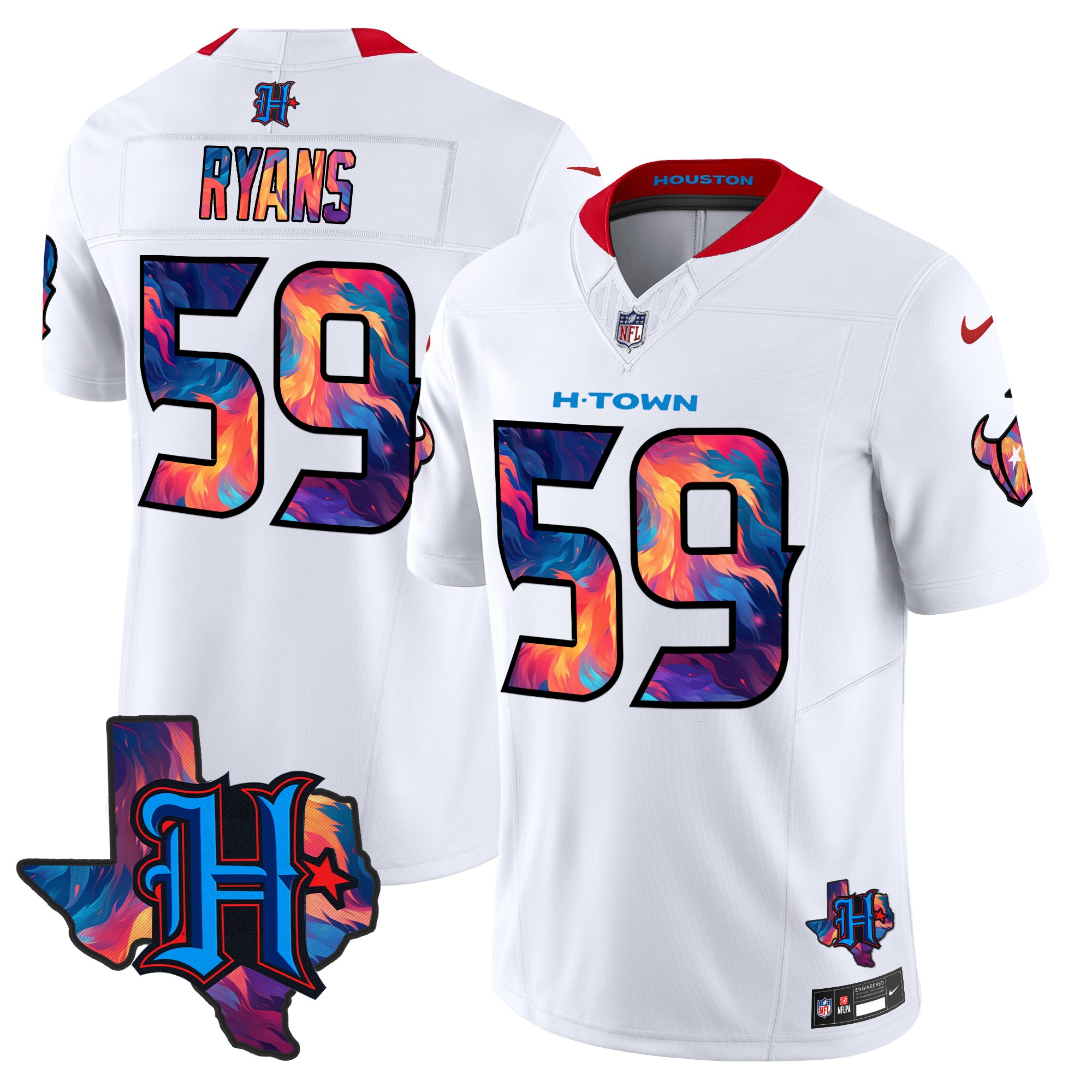 DeMeco Ryans Men's Houston Texans 2024 Special Vapor Limited White Jersey - All Stitched