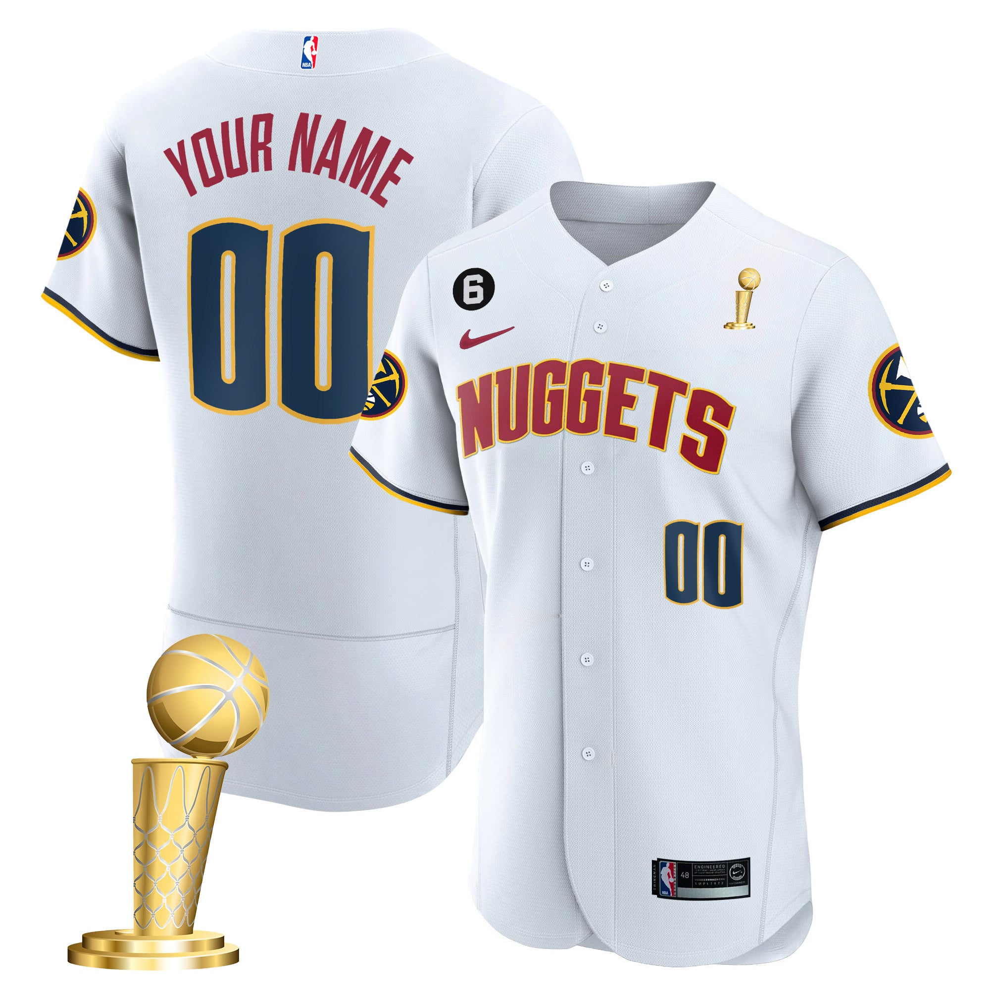 Denver Nuggets 2023 Champions Flex Base Custom Jersey - All Stitched - Image 5