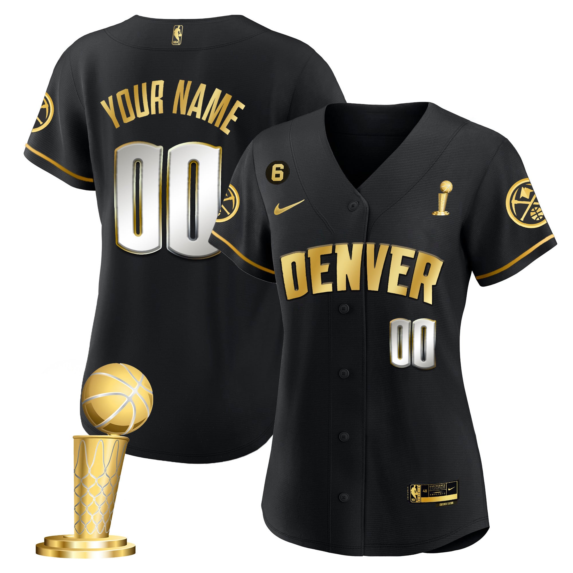 Denver Nuggets 2023 Champions Flex Base Custom Jersey - All Stitched - Image 8