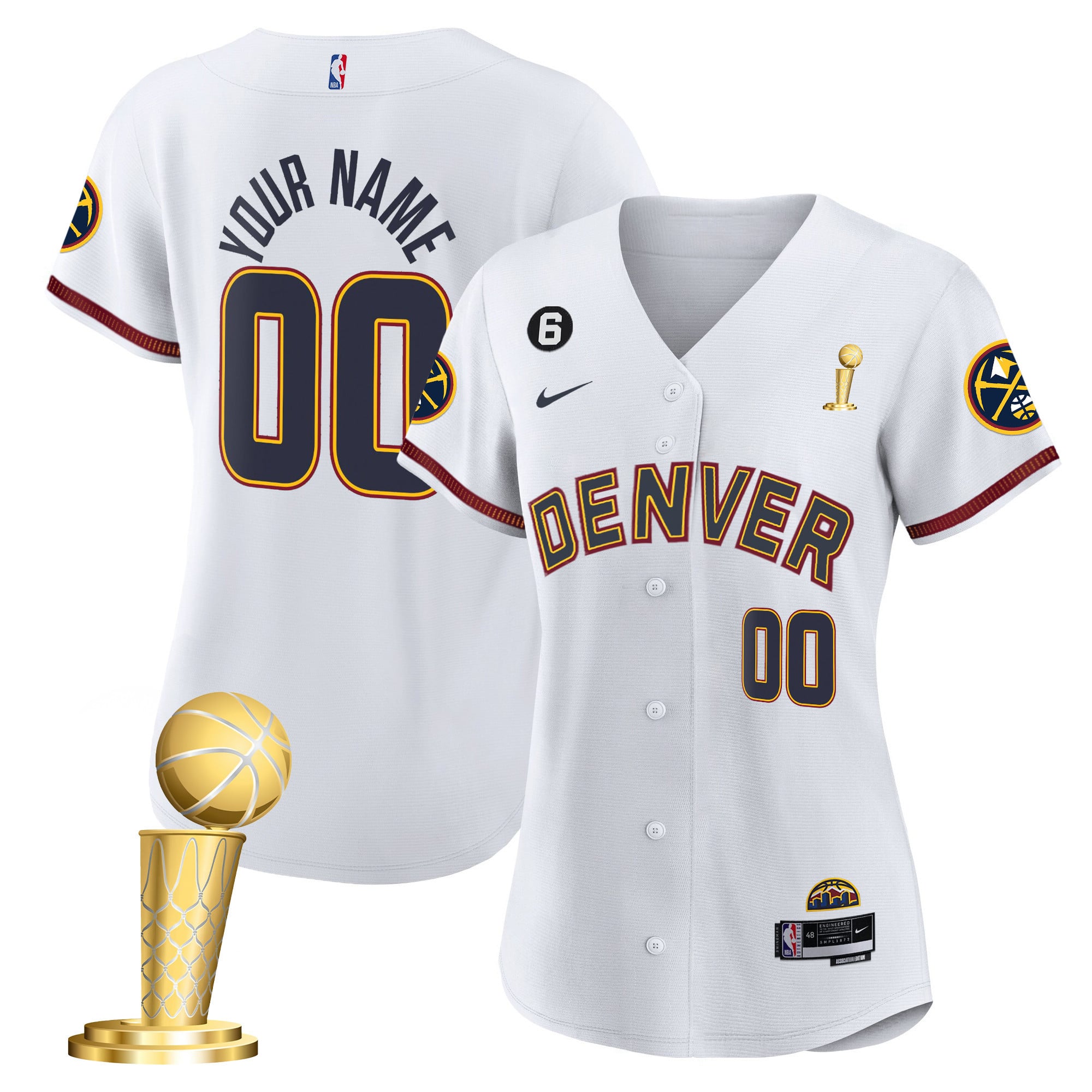 Denver Nuggets 2023 Champions Flex Base Custom Jersey - All Stitched - Image 10