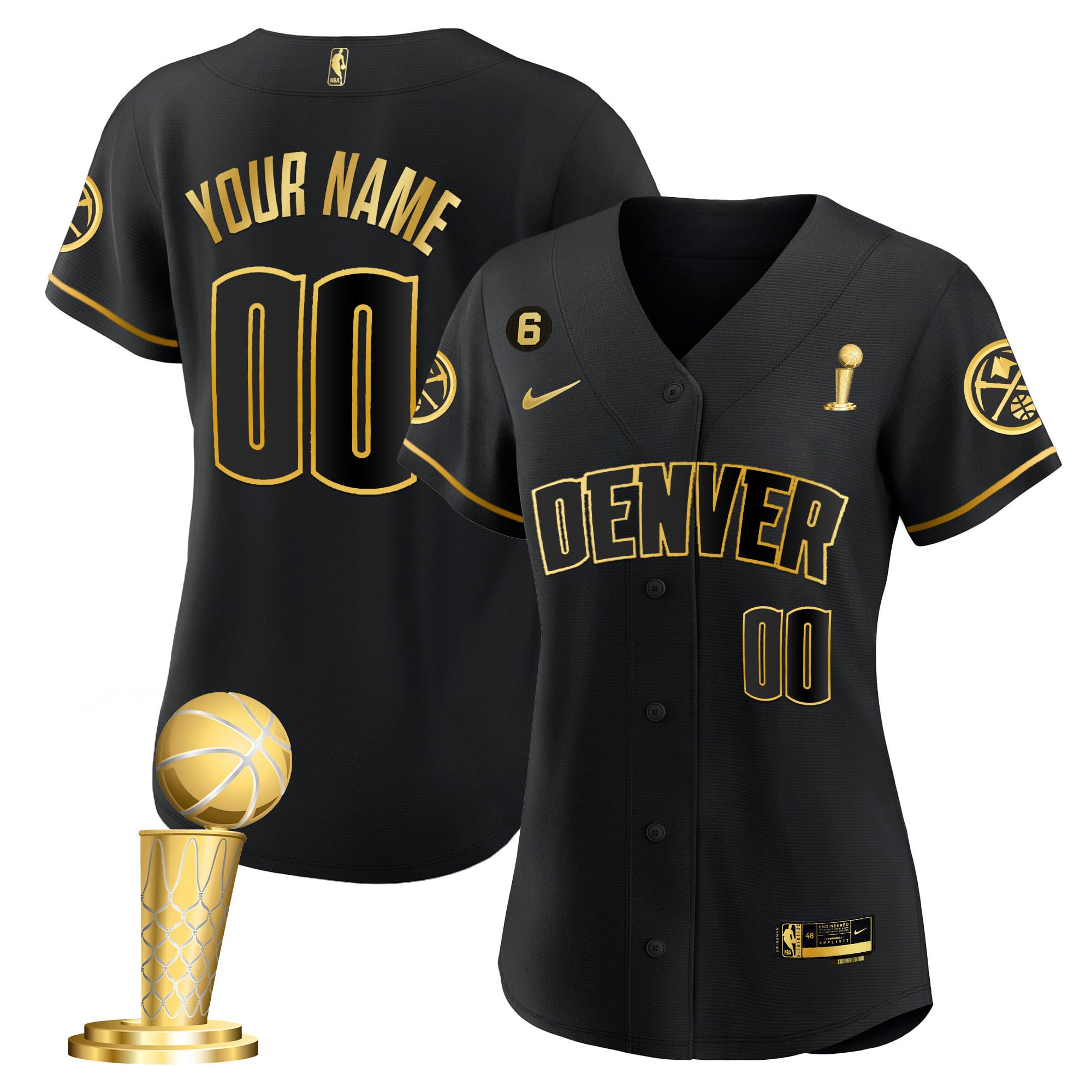 Denver Nuggets 2023 Champions Flex Base Custom Jersey - All Stitched - Image 13