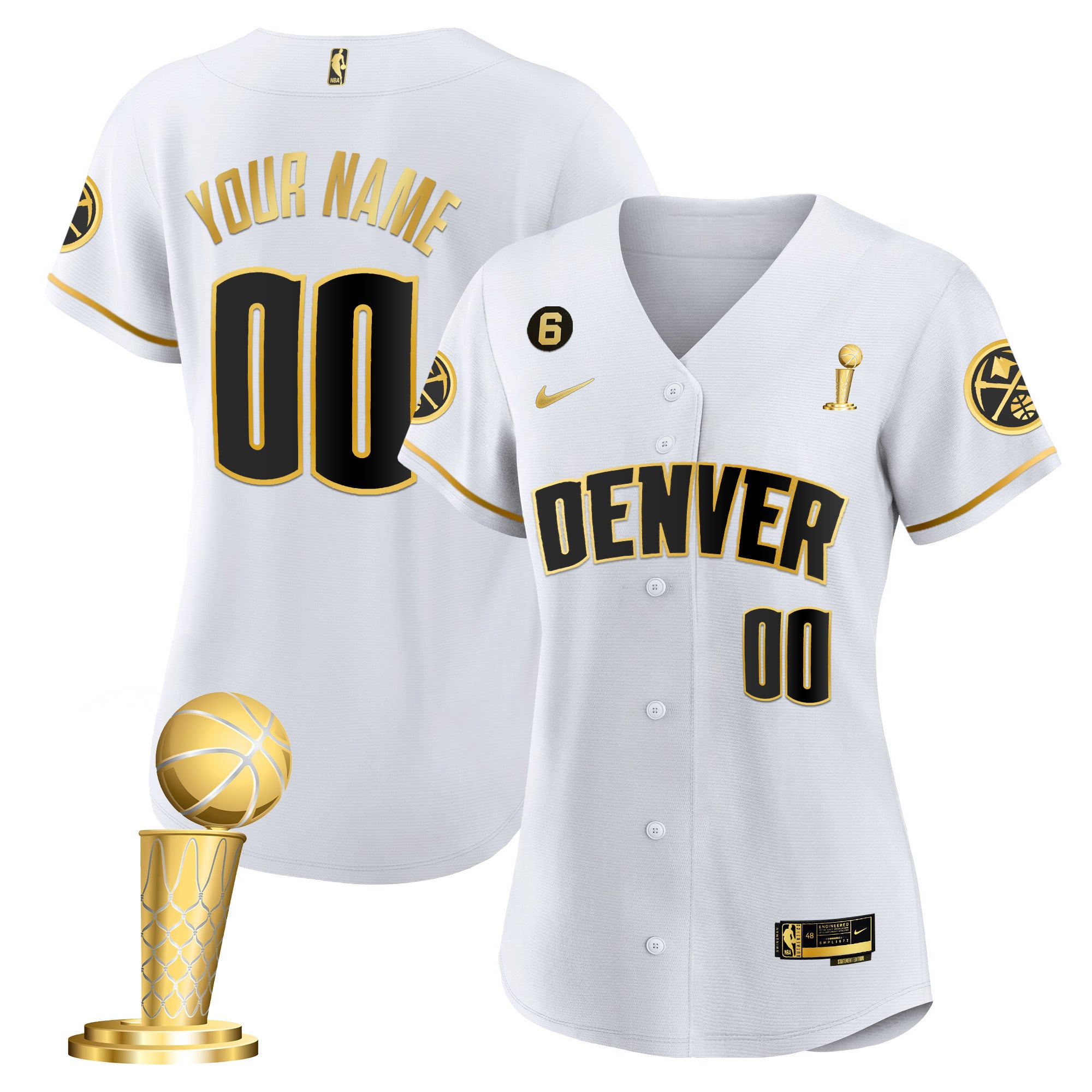 Denver Nuggets 2023 Champions Flex Base Custom Jersey - All Stitched - Image 14