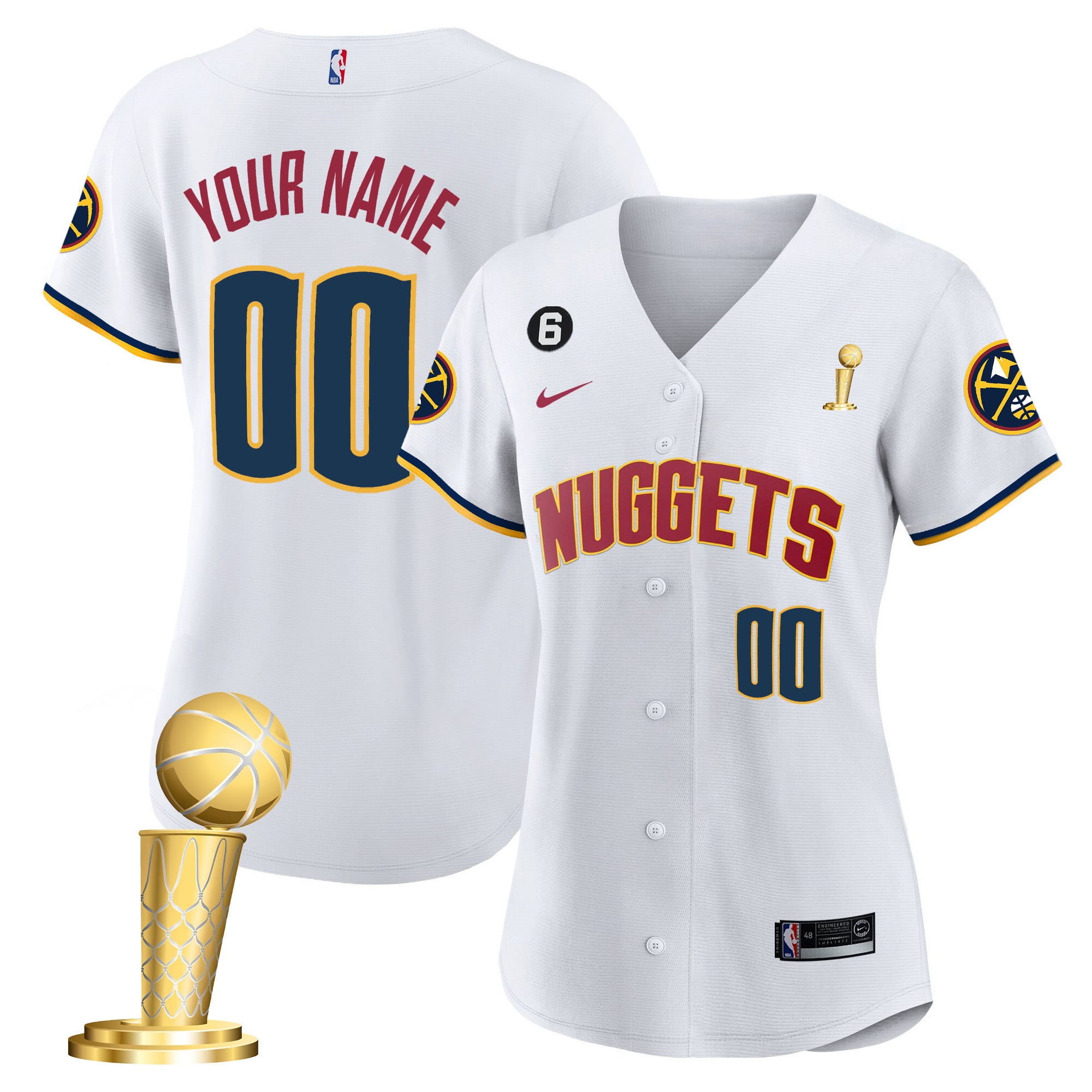Denver Nuggets 2023 Champions Flex Base Custom Jersey - All Stitched - Image 12