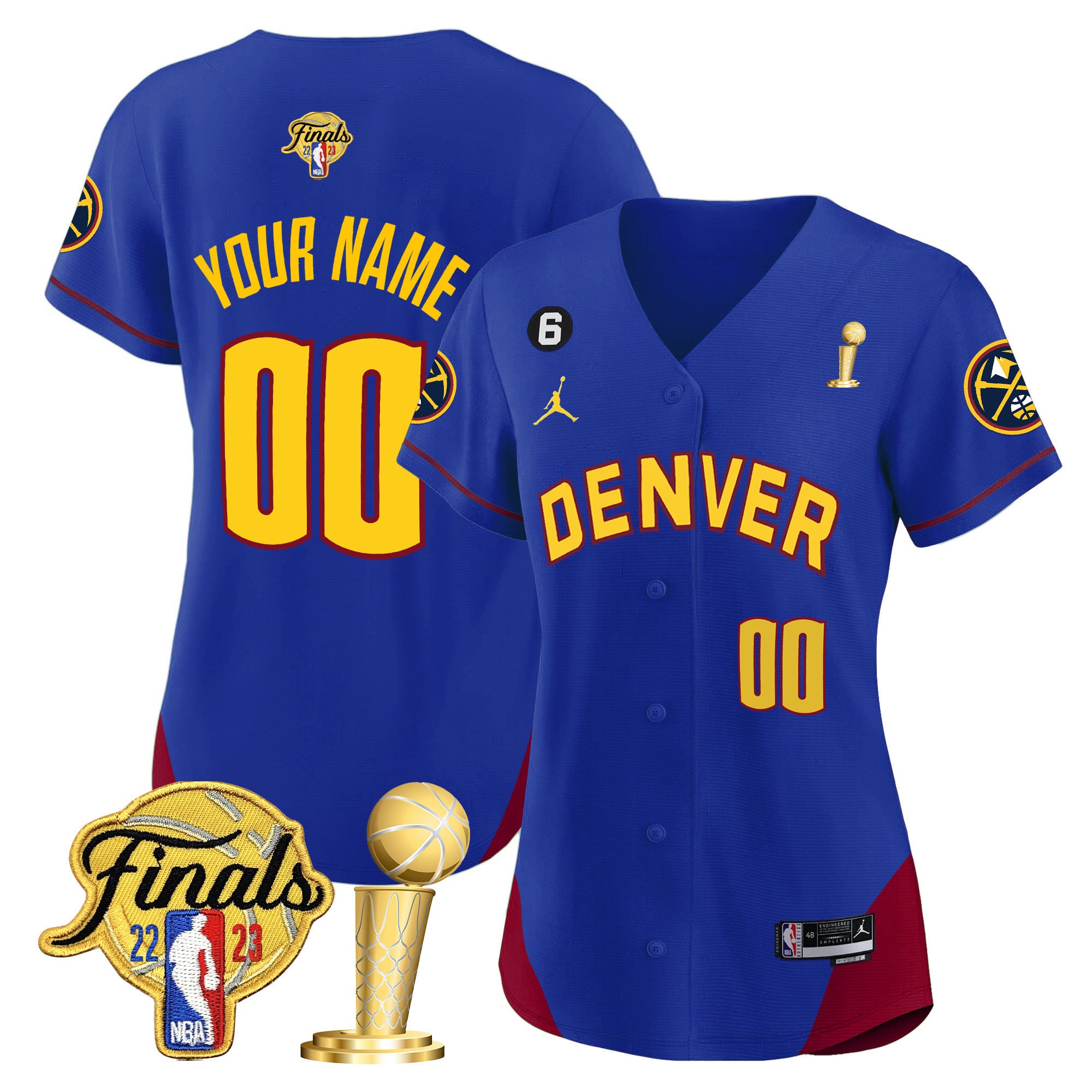 Denver Nuggets 2023 Finals & Champions Cool Base Custom Jersey - All Stitched - Image 11