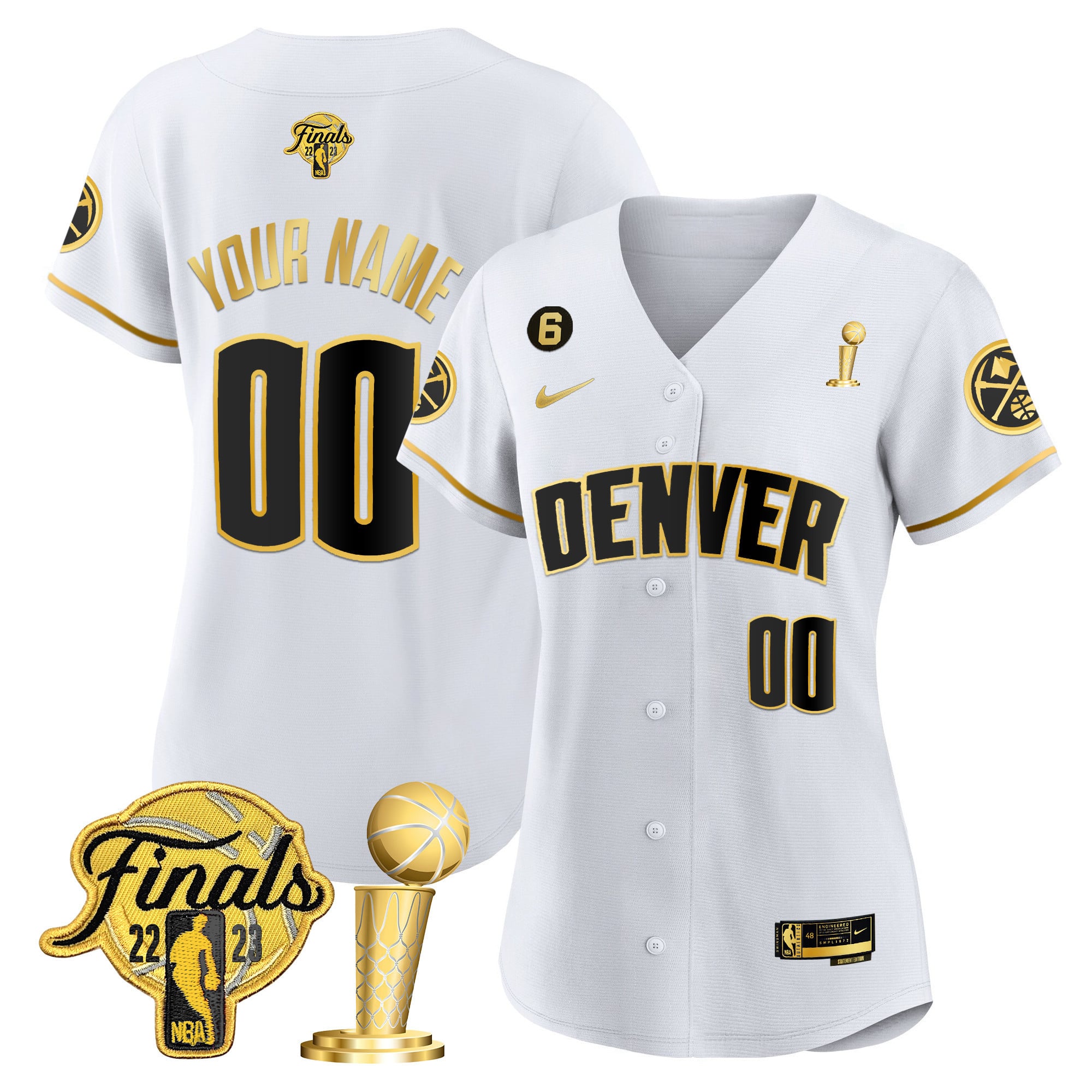 Denver Nuggets 2023 Finals & Champions Cool Base Custom Jersey - All Stitched - Image 8