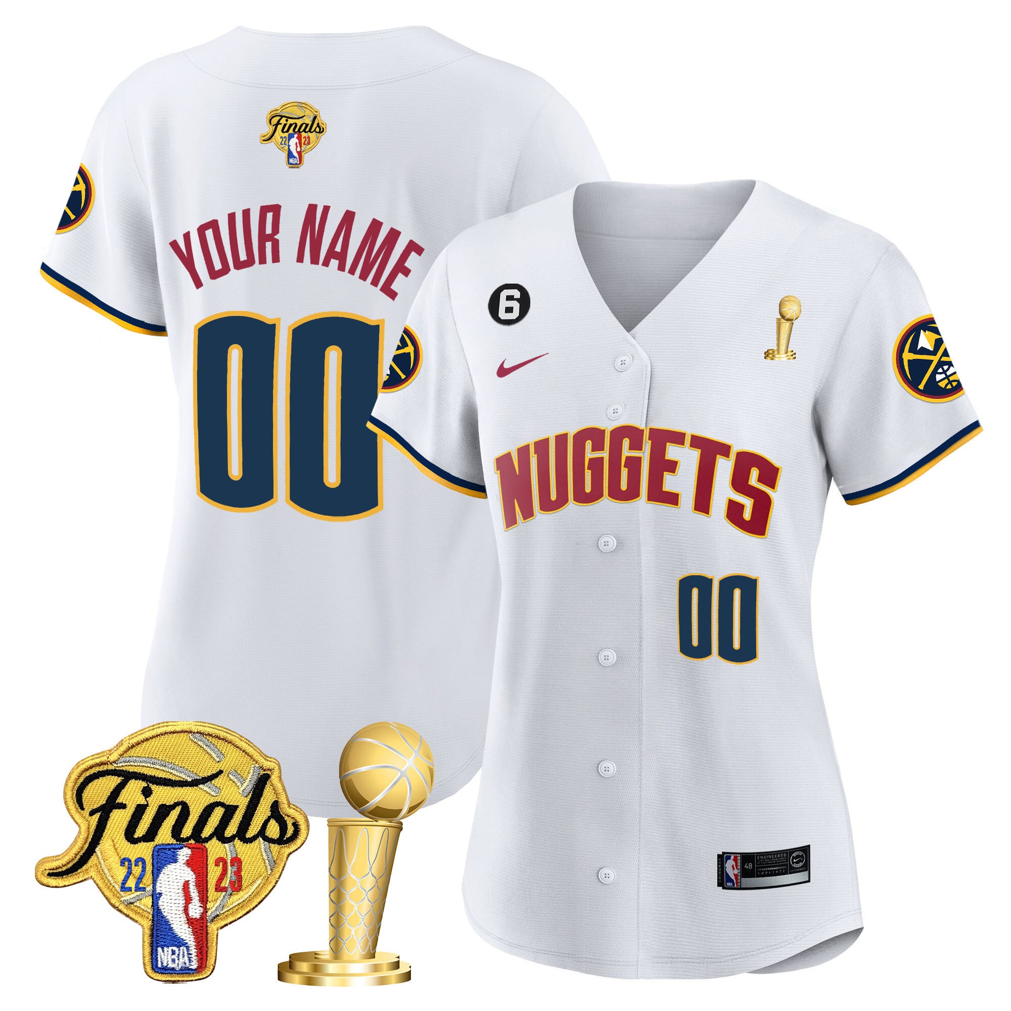 Denver Nuggets 2023 Finals & Champions Cool Base Custom Jersey - All Stitched - Image 14
