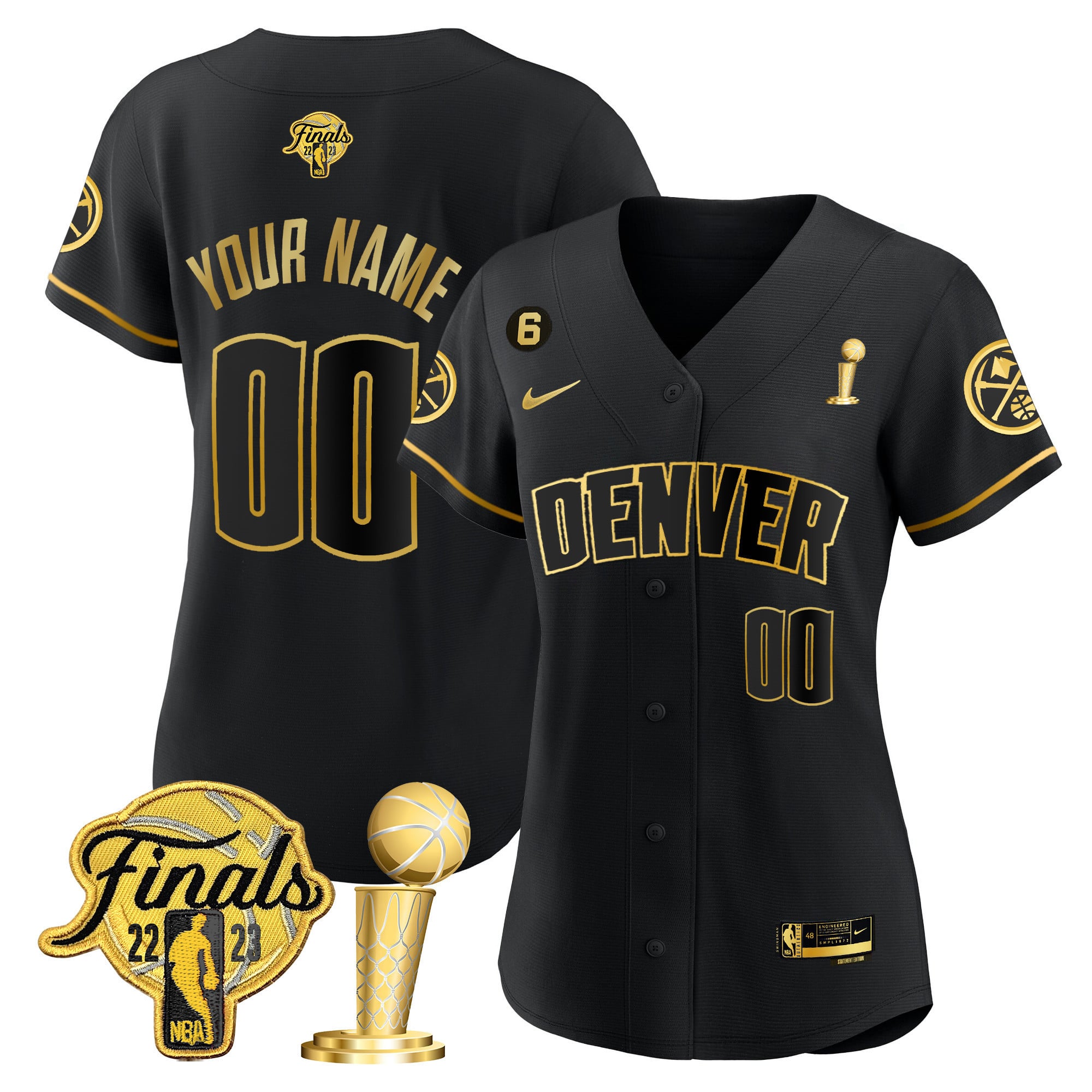 Denver Nuggets 2023 Finals & Champions Cool Base Custom Jersey - All Stitched - Image 10