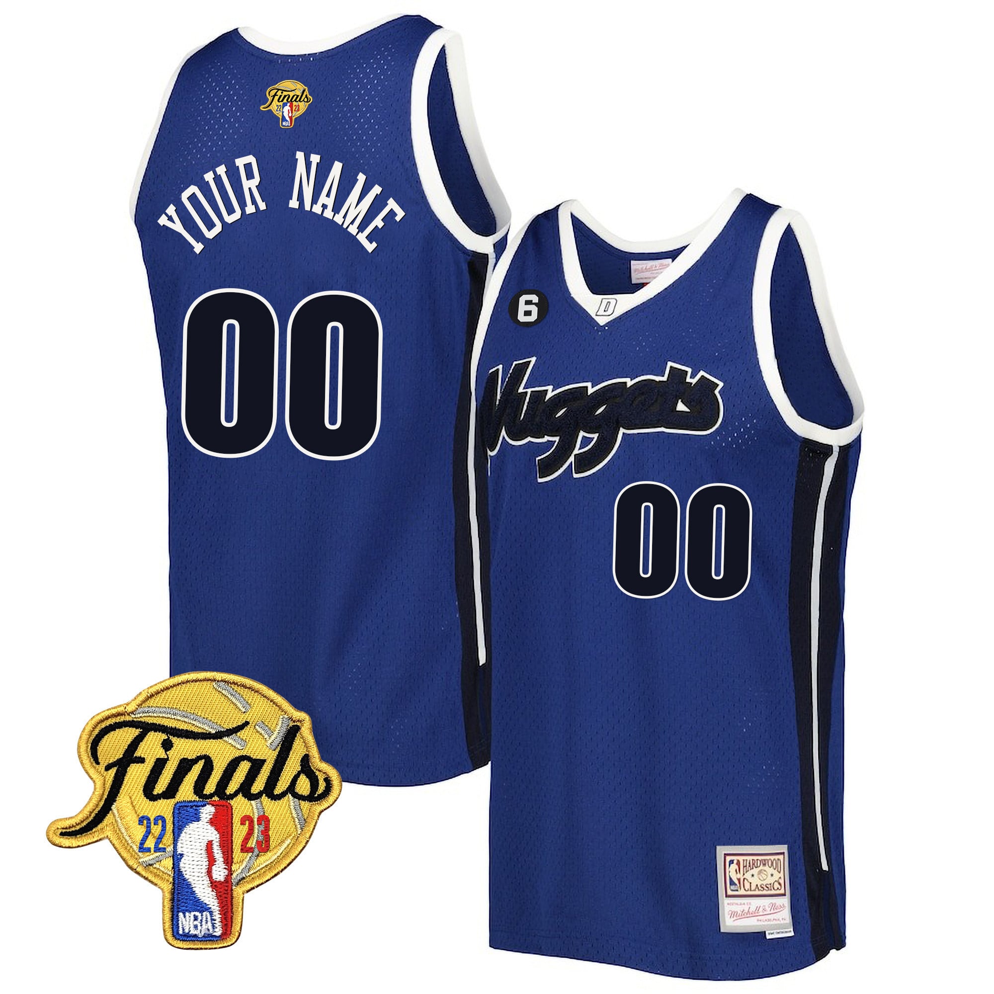 Denver Nuggets 2023 Finals Patch Collection Custom Jersey V2 - All Stitched - Image 12