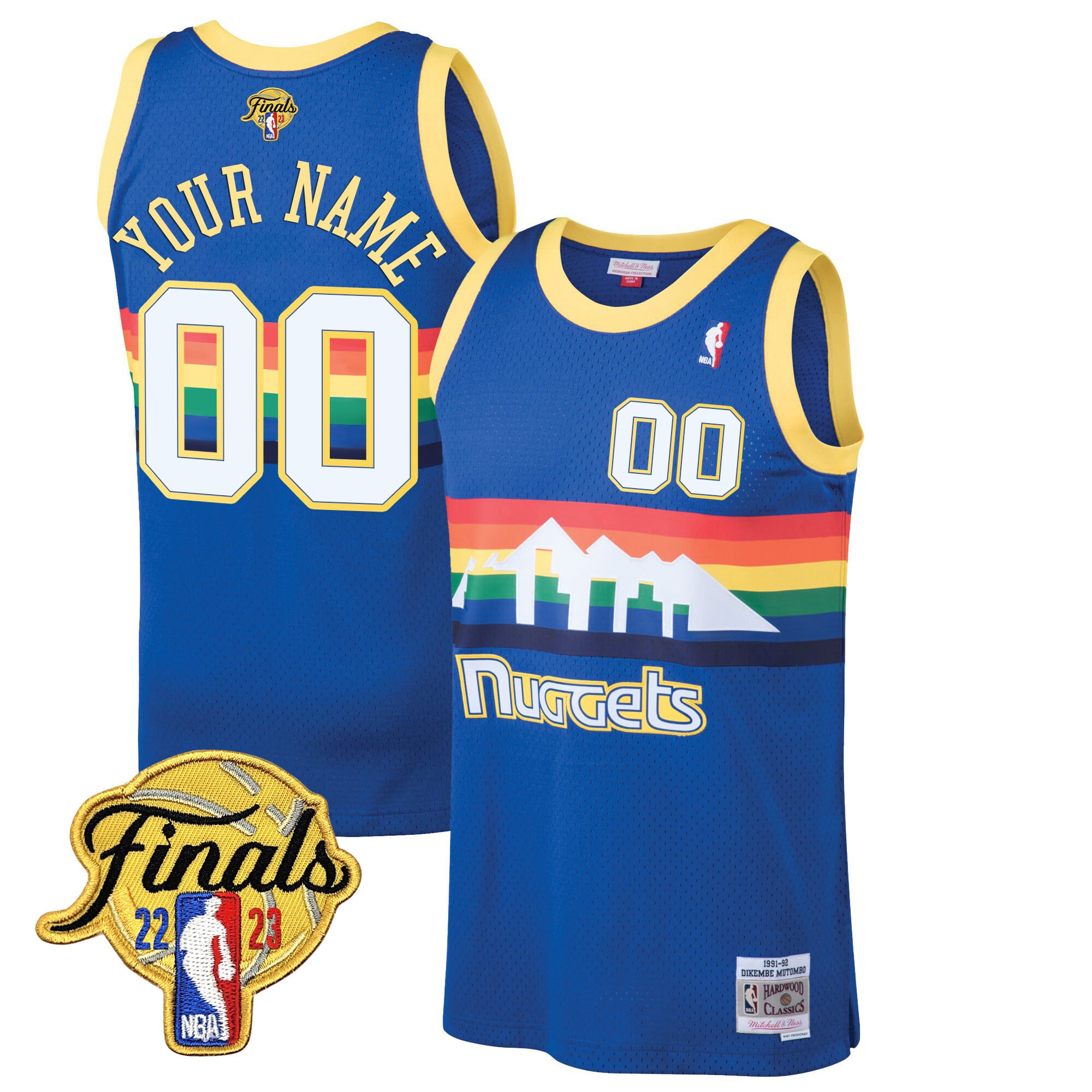 Denver Nuggets 2023 Finals Patch Collection Custom Jersey V2 - All Stitched - Image 5