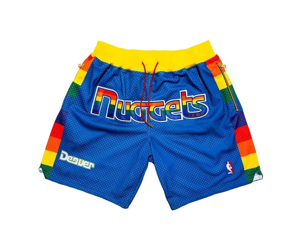 Denver Nuggets Shorts Blue - Basketball Shorts Store