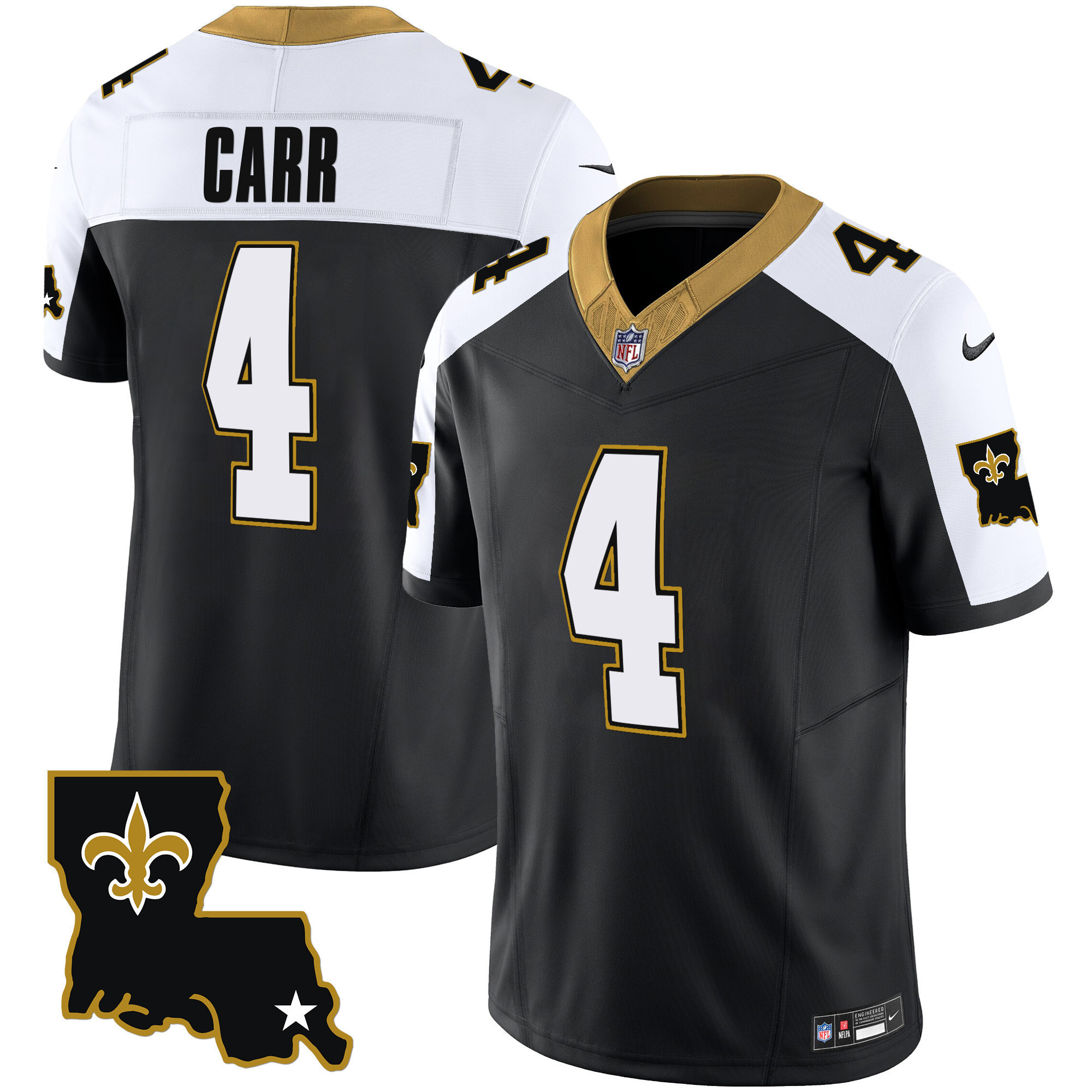 Derek Carr Youth's New Orleans Saints 1987 Legacy Vapor Alternate Jersey - All Stitched