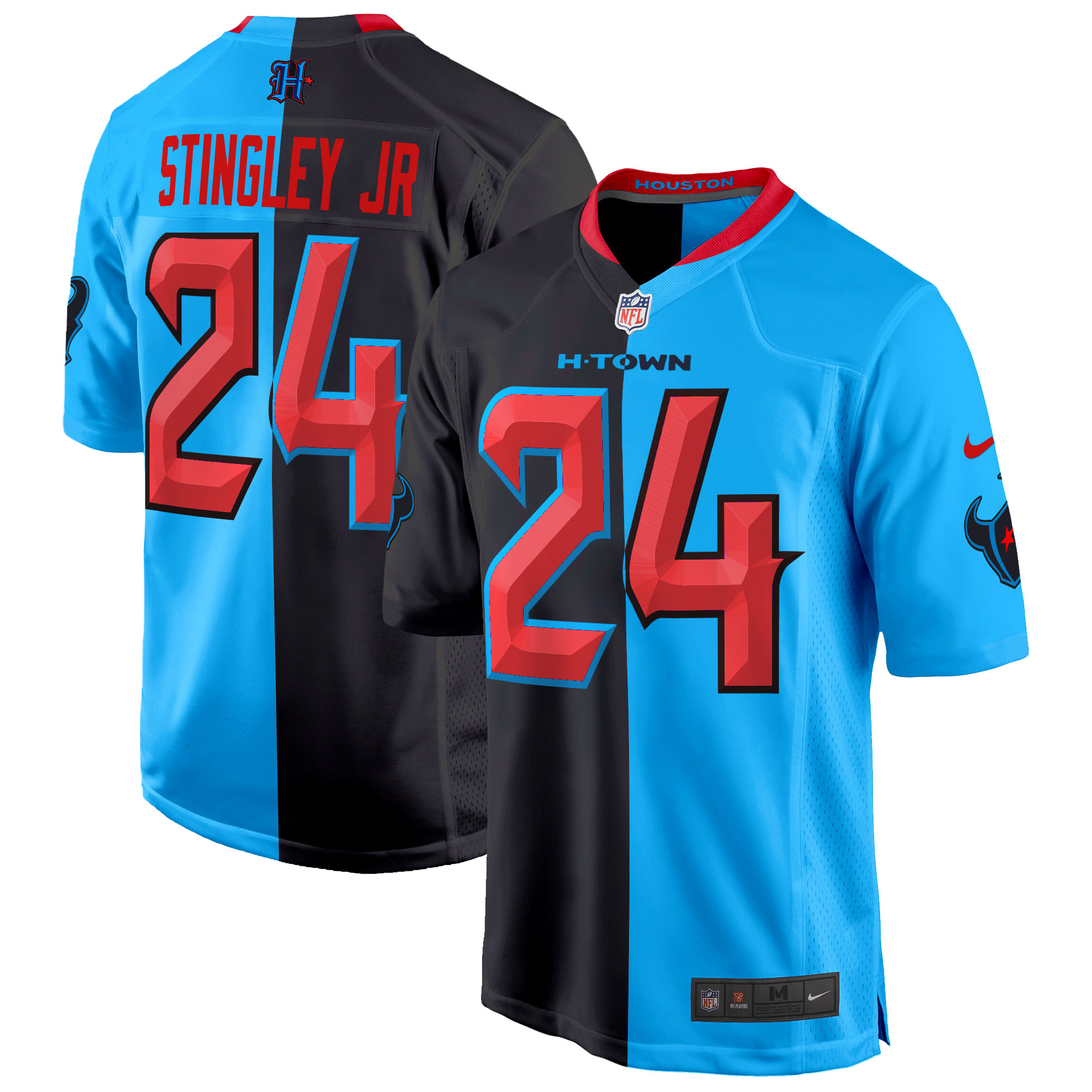 Derek Stingley Jr. Men's Houston Texans 2024 Game Split Jersey - All Stitched