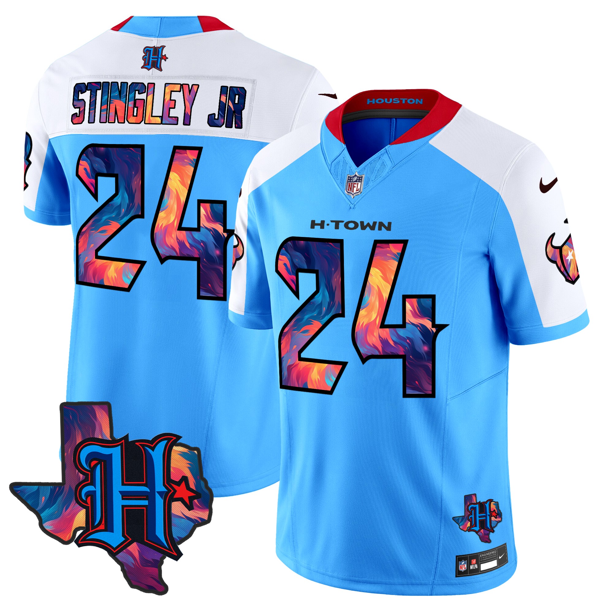Derek Stingley Jr. Men's Houston Texans 2024 Special Vapor Limited Blue Alternate Jersey - All Stitched
