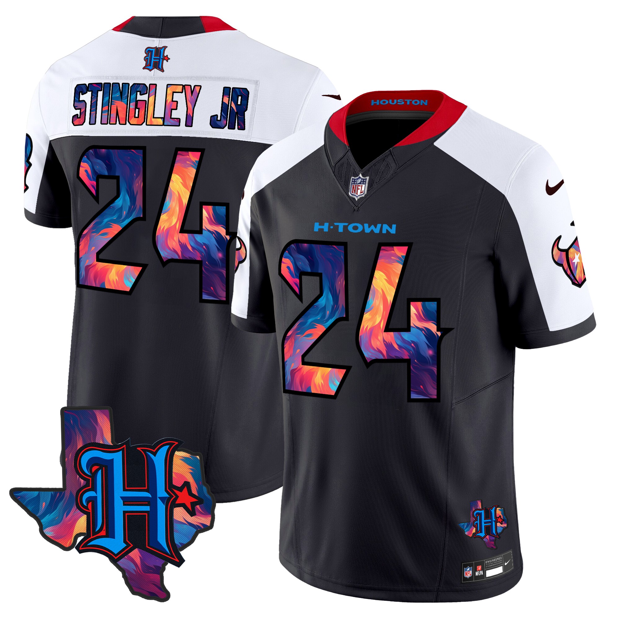 Derek Stingley Jr. Men's Houston Texans 2024 Special Vapor Limited Navy Alternate Jersey - All Stitched