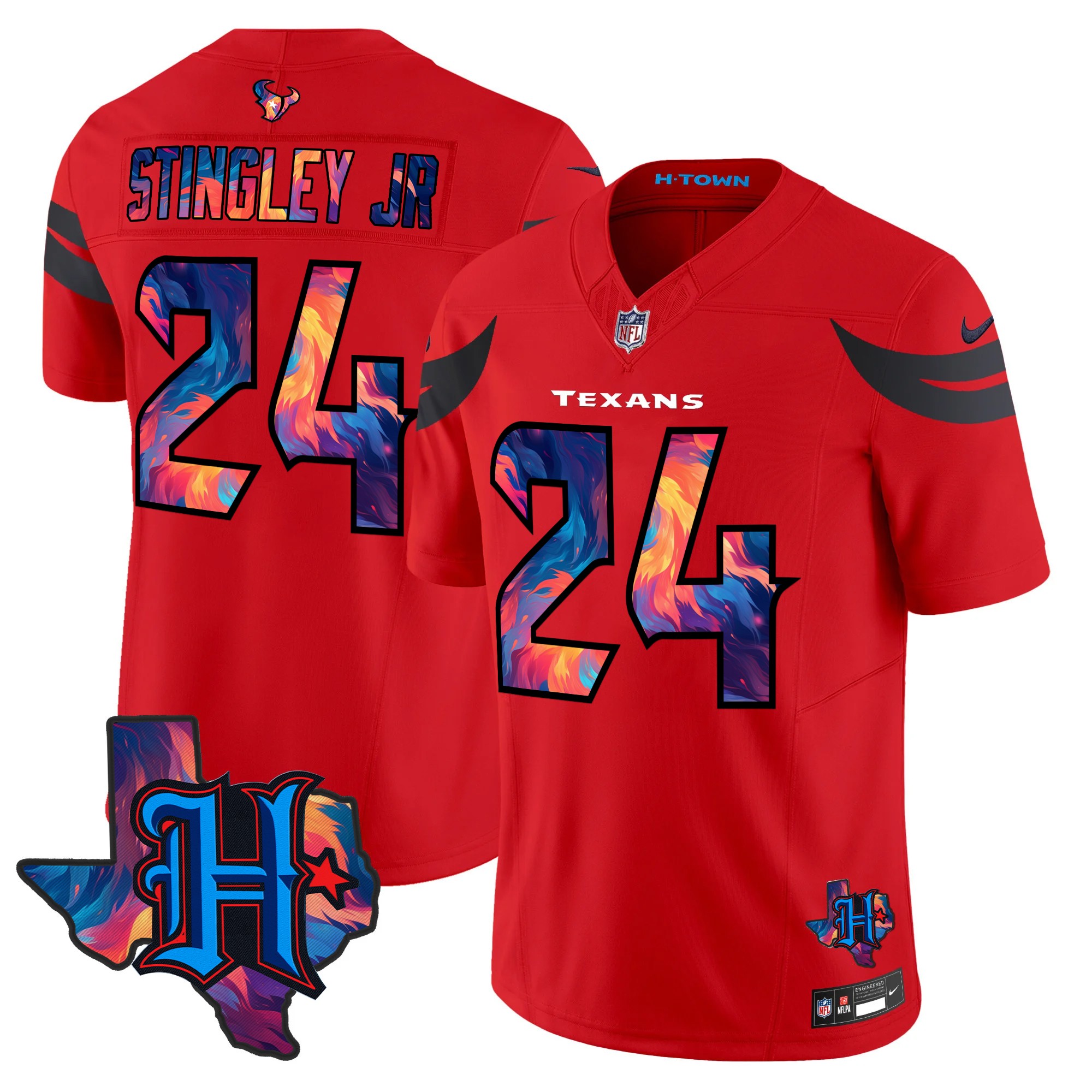 Derek Stingley Jr. Men's Houston Texans 2024 Special Vapor Limited Red Jersey - All Stitched