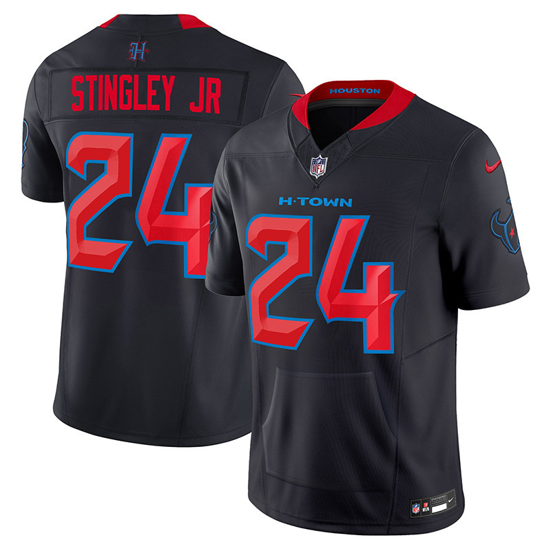 Derek Stingley Jr. Men's Houston Texans 2024 Vapor Hand Warmer Navy Limited Jersey - All Stitched