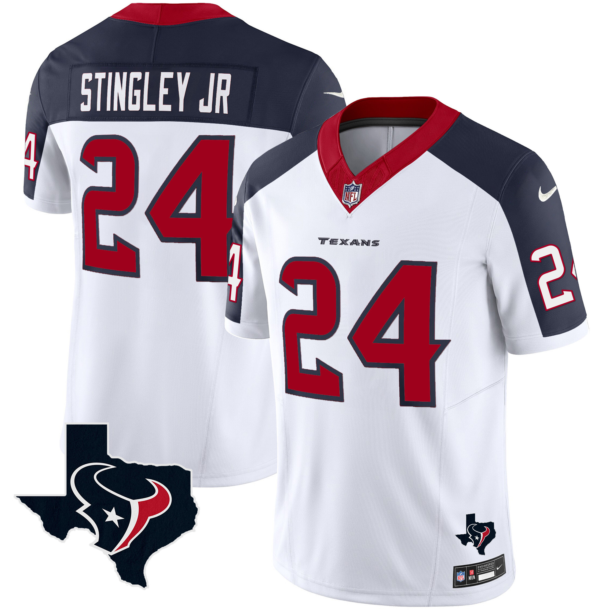 Derek Stingley Jr. Men's Houston Texans Vapor Limited Inverted Jersey - All Stitched