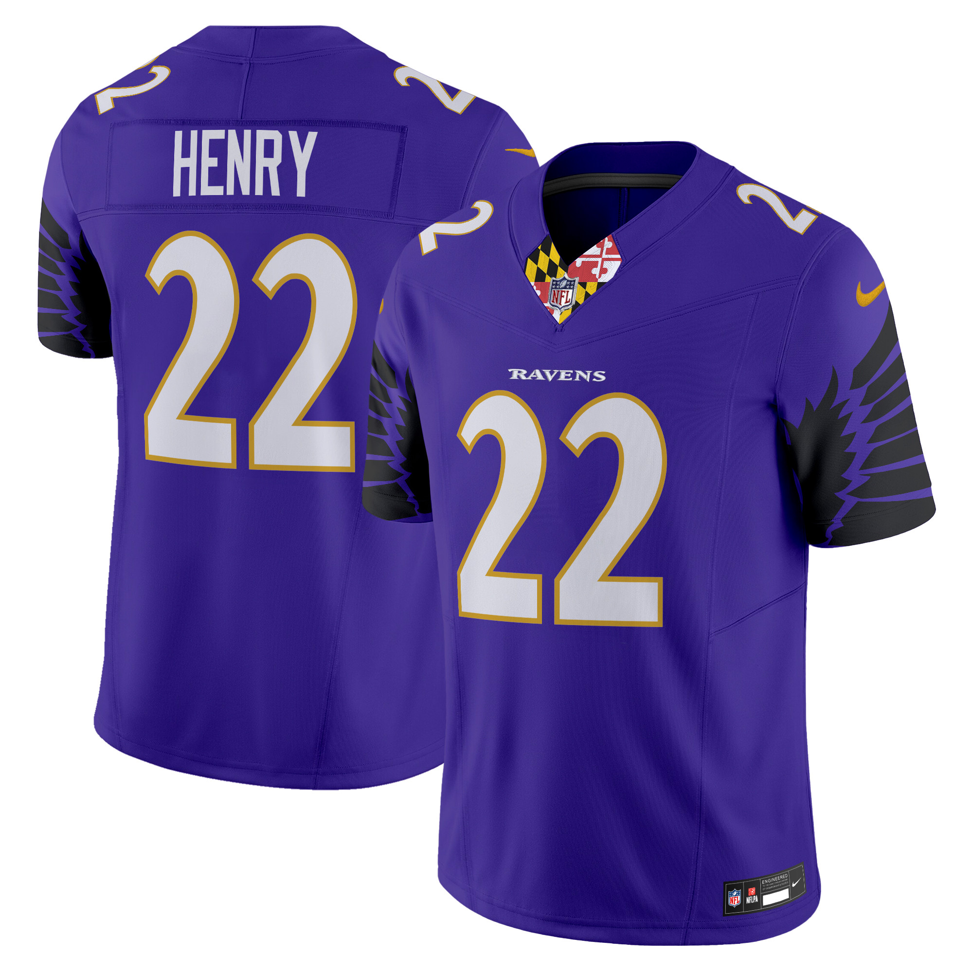 Derrick Henry Men's Baltimore Ravens Special Vapor Limited Purple Jersey - All Stitched