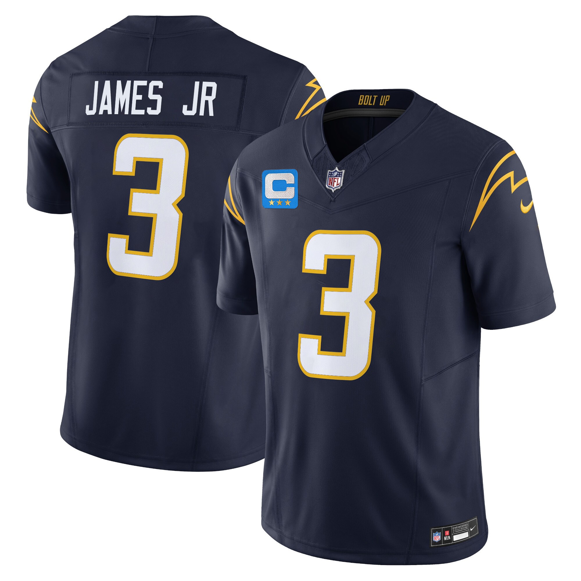 Derwin James Jr. Men's Los Angeles Chargers 2024 Vapor Limited Navy Jersey - All Stitched