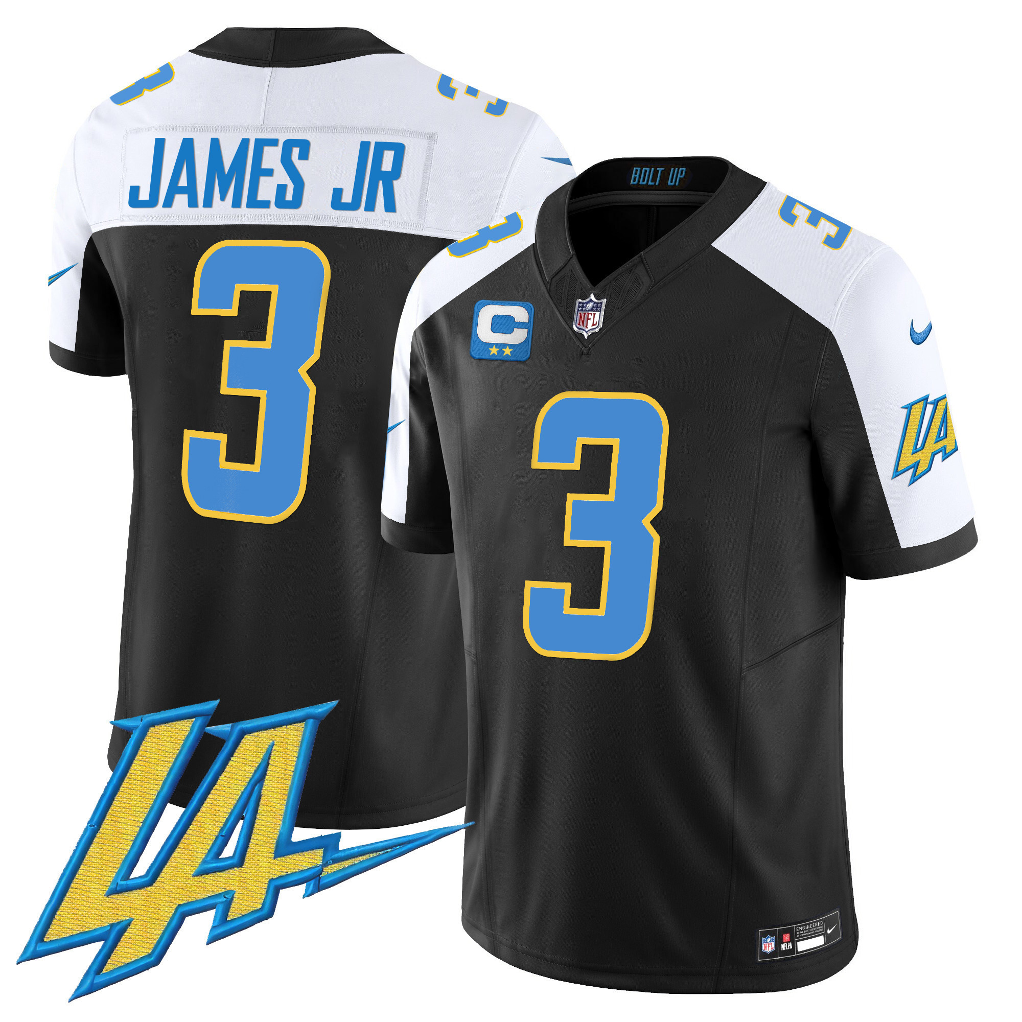 Derwin James Jr. Men's Los Angeles Chargers Vapor Limited Black Alternate Jersey - All Stitched