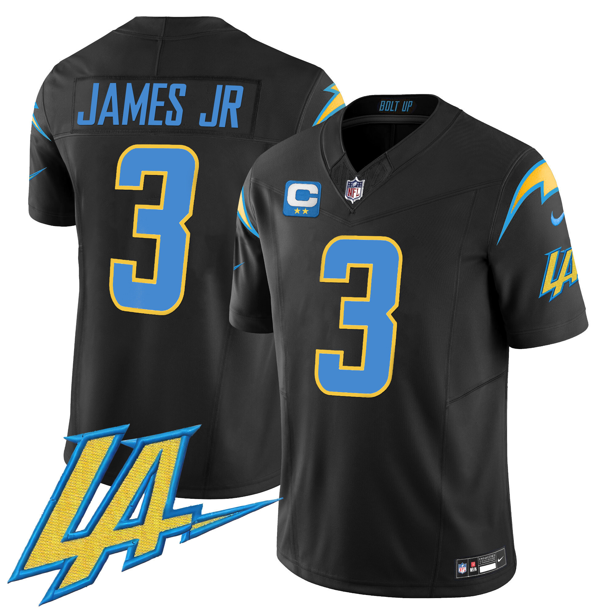 Derwin James Jr. Men's Los Angeles Chargers Vapor Limited Black Jersey - All Stitched