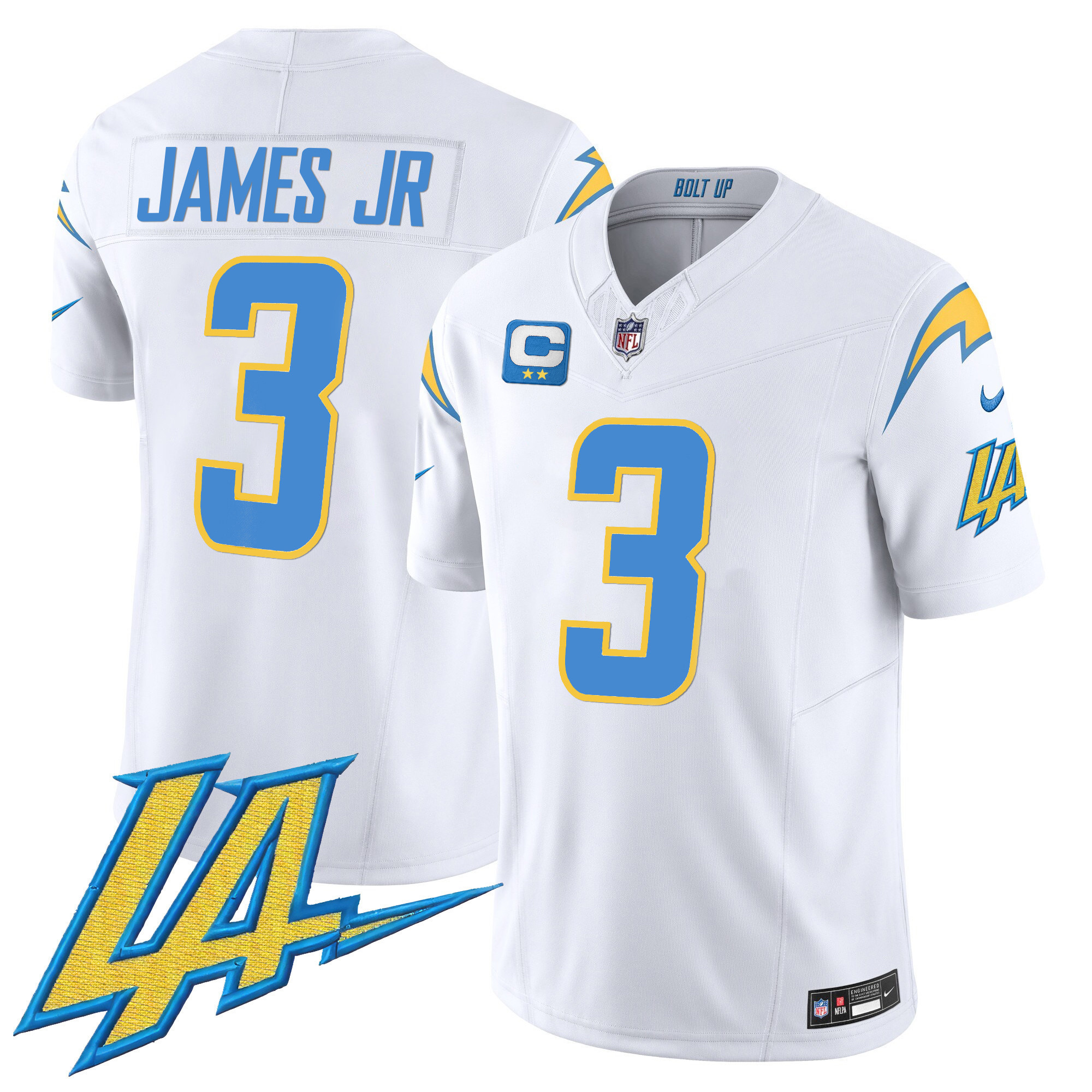 Derwin James Jr. Men's Los Angeles Chargers Vapor Limited White Jersey - All Stitched