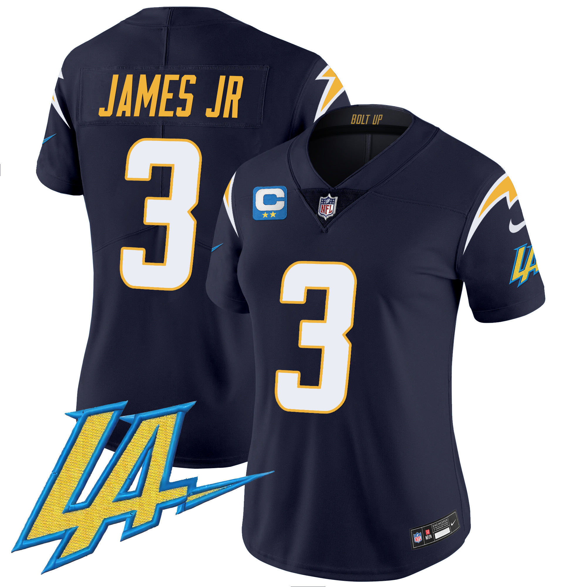 Derwin James Jr. Women's Los Angeles Chargers Vapor Limited Navy Jersey - All Stitched