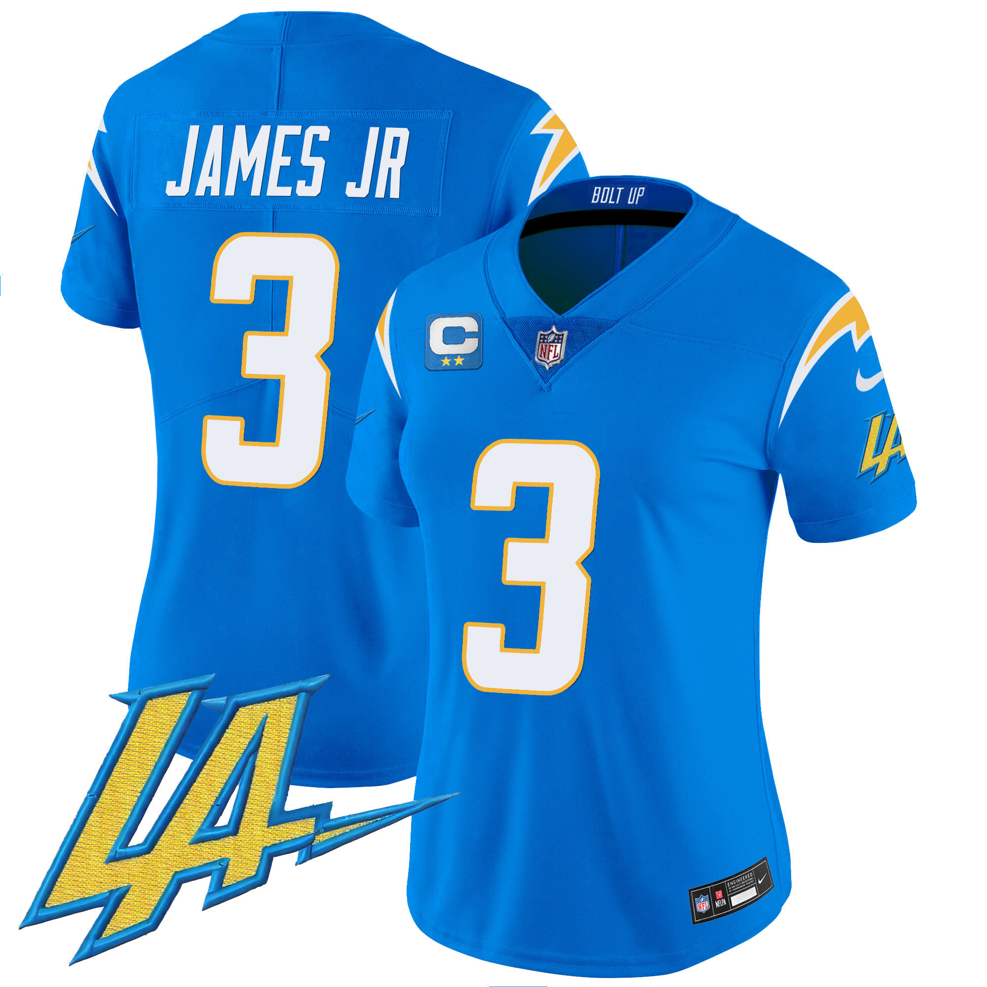 Derwin James Jr. Women's Los Angeles Chargers Vapor Limited Powder Blue Jersey - All Stitched