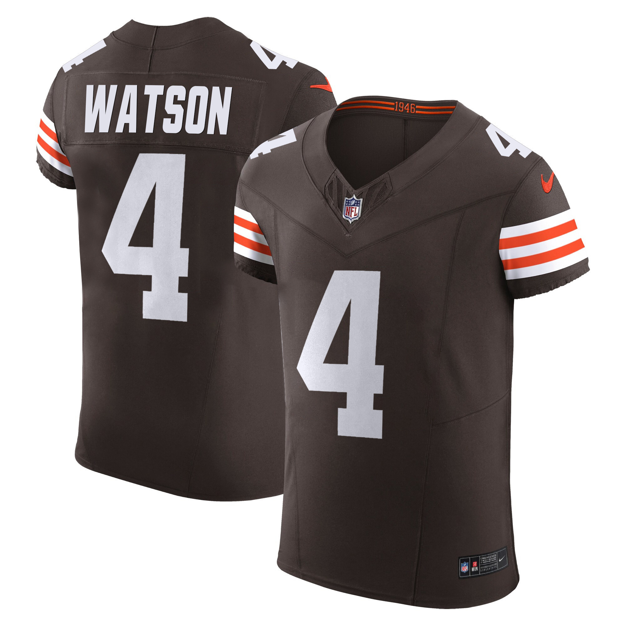 Deshaun Watson Men's Cleveland Browns Vapor Elite Brown Jersey - All Stitched