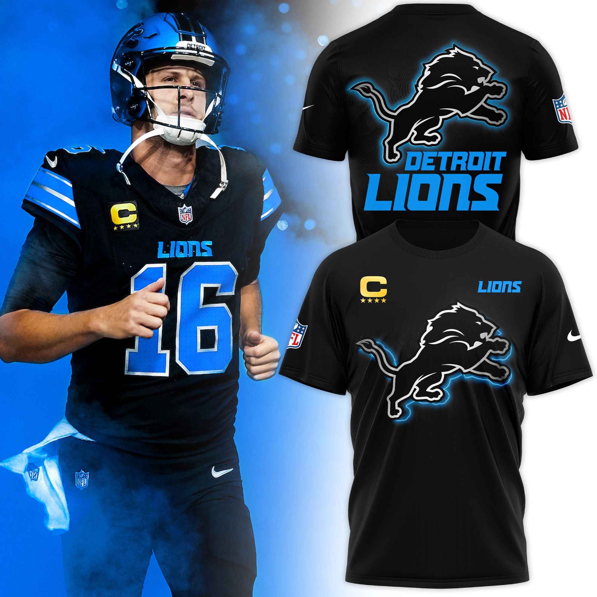 Detroit Lions 2025 "We will never forget" Soft Cotton Tee