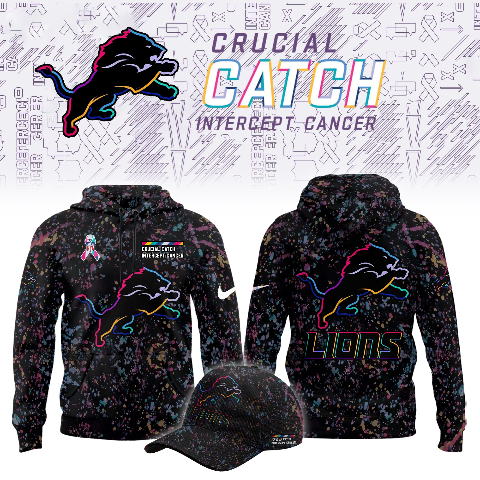 Detroit Lions Crucial Catch Limited Hoodie