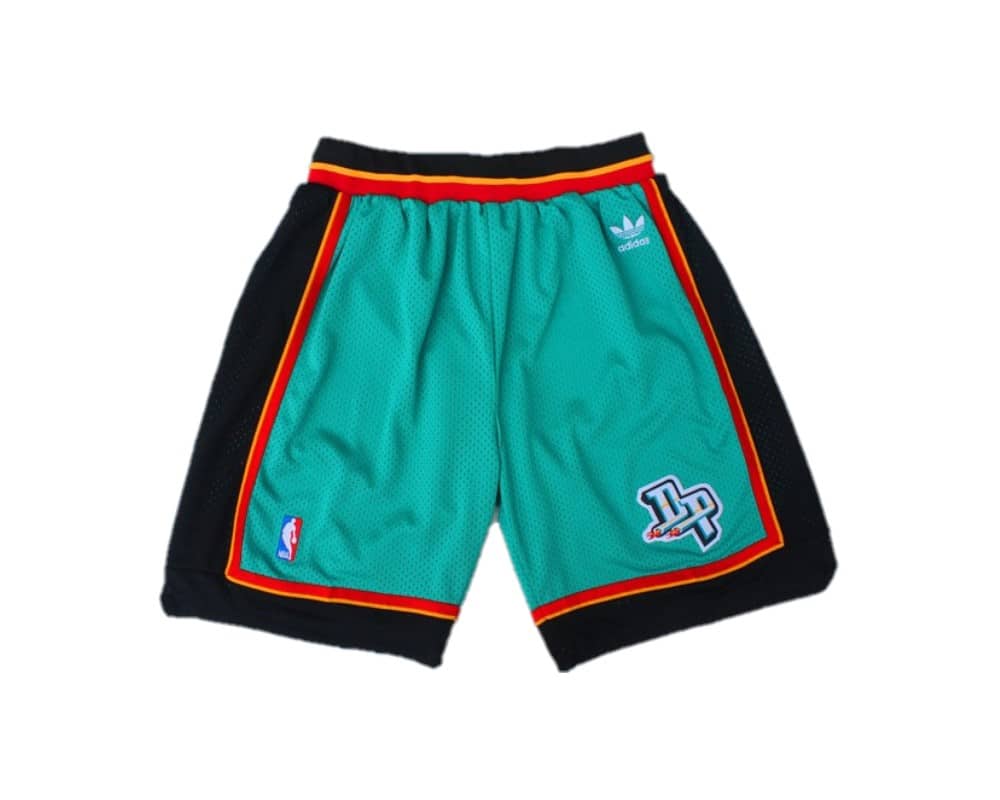 Detroit Pistons Green Hardwood Classics Shorts Green - Basketball Shorts Store