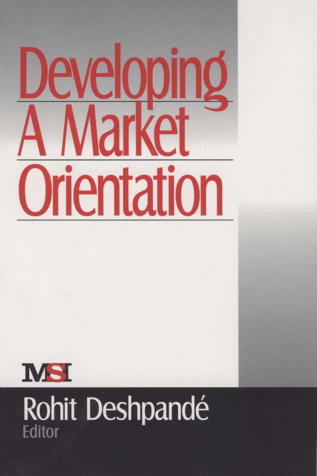 Developing a Market Orientation 1st Edition â€“ PDF/EPUB Version Downloadable