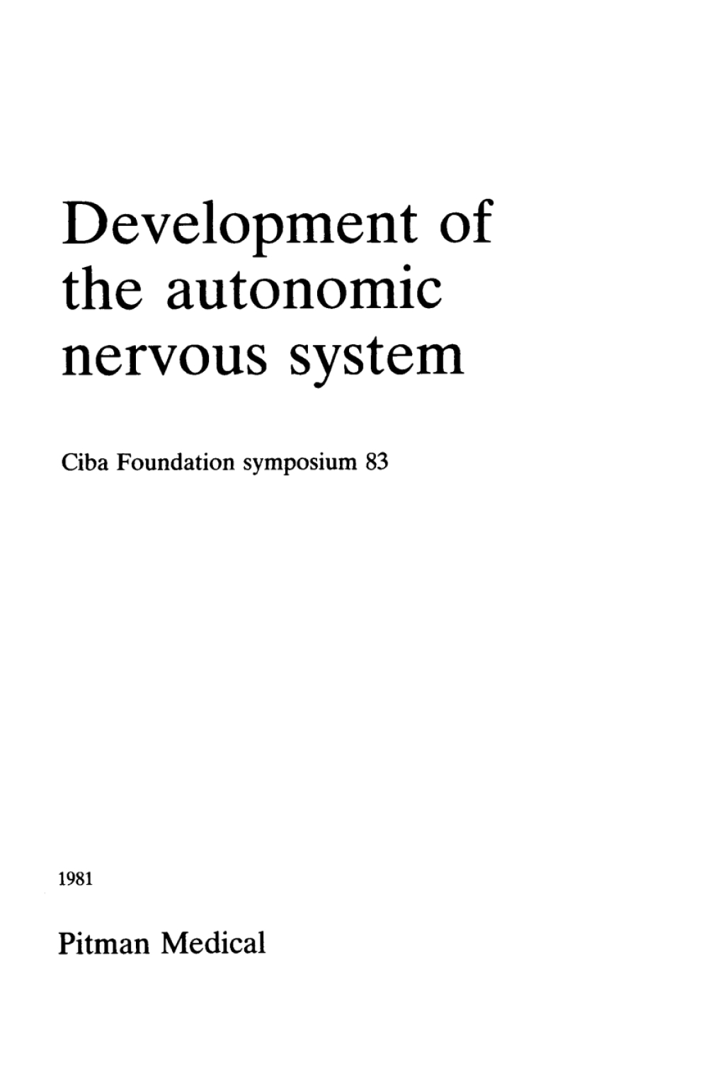 Development of the Autonomic Nervous System 1st Edition â€“ PDF/EPUB ...