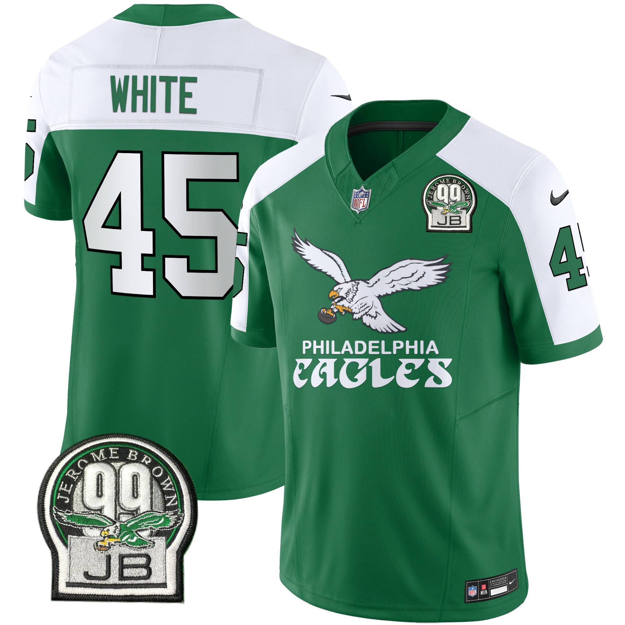 Devin White Men's Philadelphia Eagles Kelly Green Vapor Limited Kelly Alternate Jersey - All Stitched