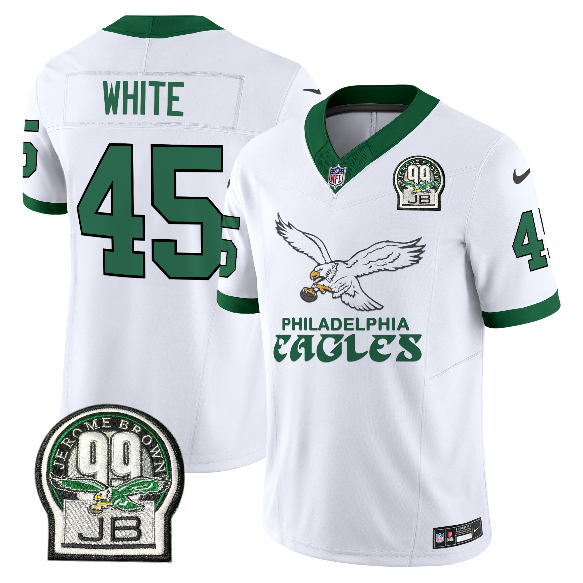 Devin White Men's Philadelphia Eagles Kelly Green Vapor Limited Kelly White Jersey - All Stitched