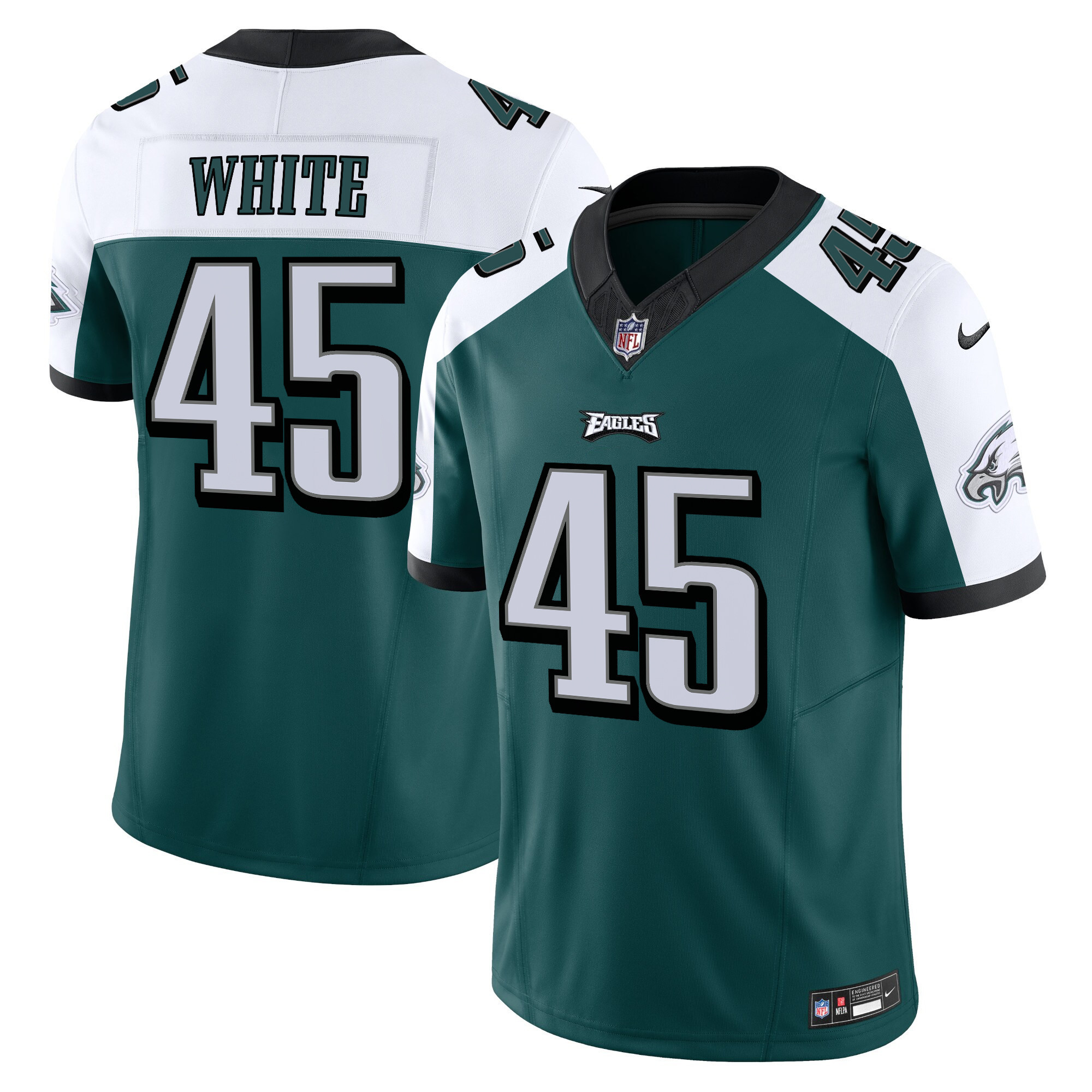 Devin White Men's Philadelphia Eagles Vapor Limited Alternate Jersey - All Stitched