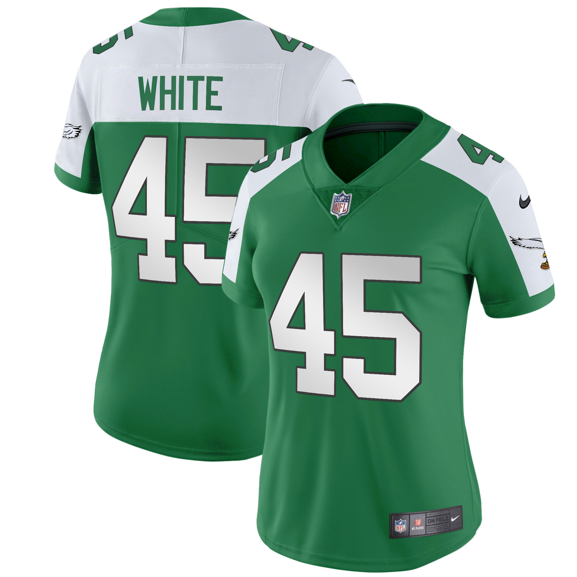 Devin White Women's Philadelphia Eagles Kelly Green Vapor Limited Kelly Alternate Jersey - All Stitched