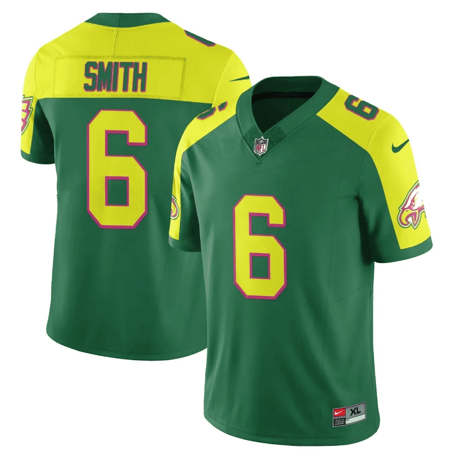 Devonta Smith Men's Philadelphia Eagles City Edition Vapor Limited Green Jersey - All Stitched