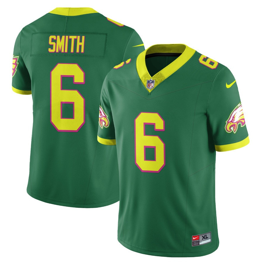 Devonta Smith Men's Philadelphia Eagles City Edition Vapor Limited Green Jersey - All Stitched