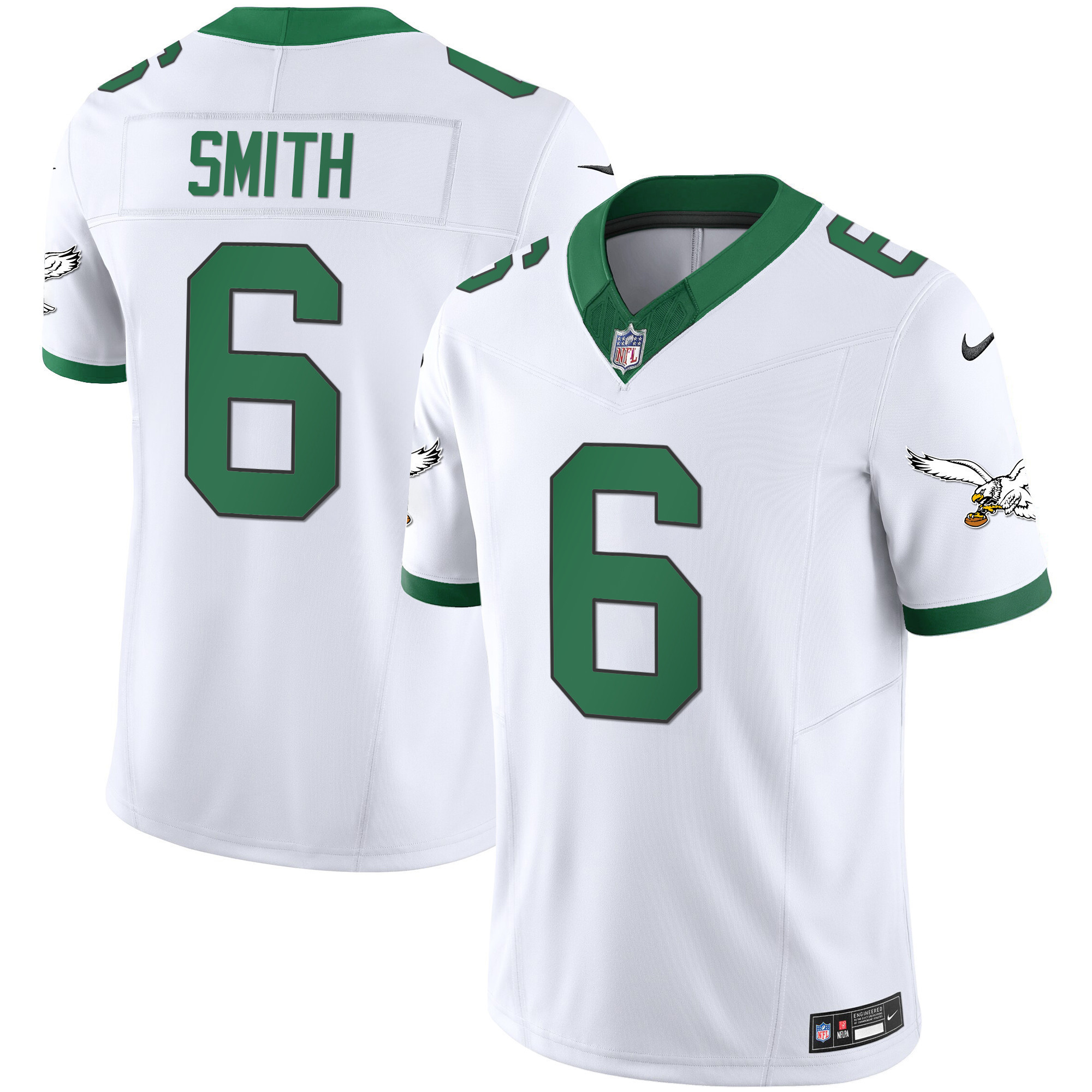 DeVonta Smith Men's Philadelphia Eagles Kelly Green Vapor Limited Kelly White Jersey - All Stitched