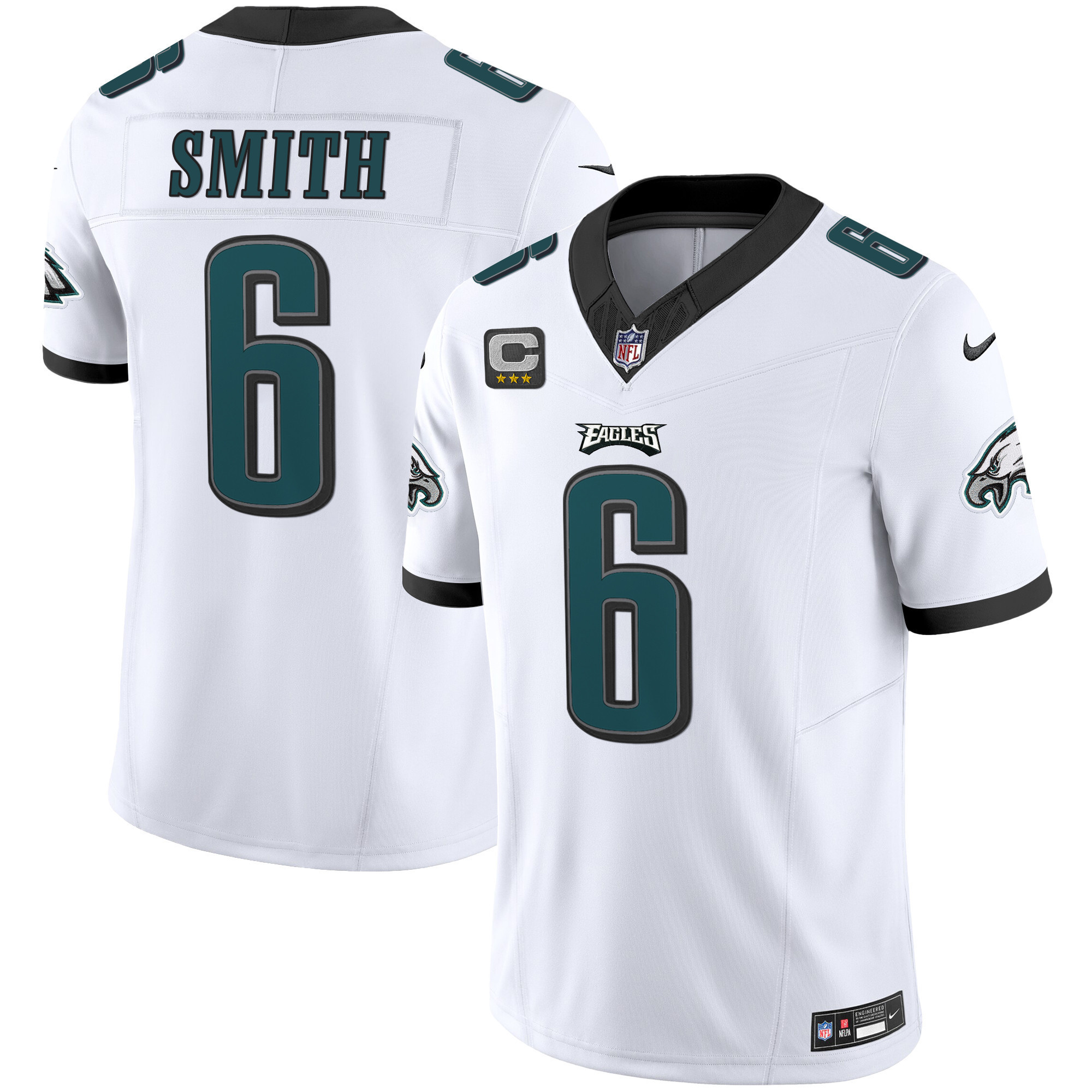 DeVonta Smith Men's Philadelphia Eagles Vapor Limited White Jersey - All Stitched
