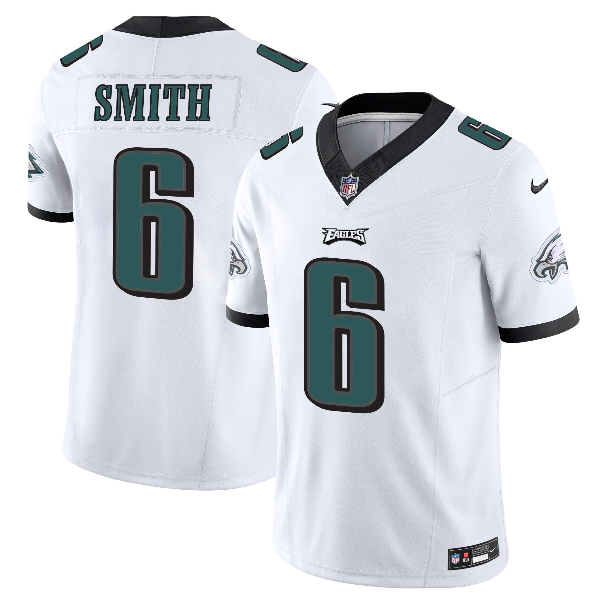 DeVonta Smith Men's Philadelphia Eagles Vapor Limited White Jersey - All Stitched