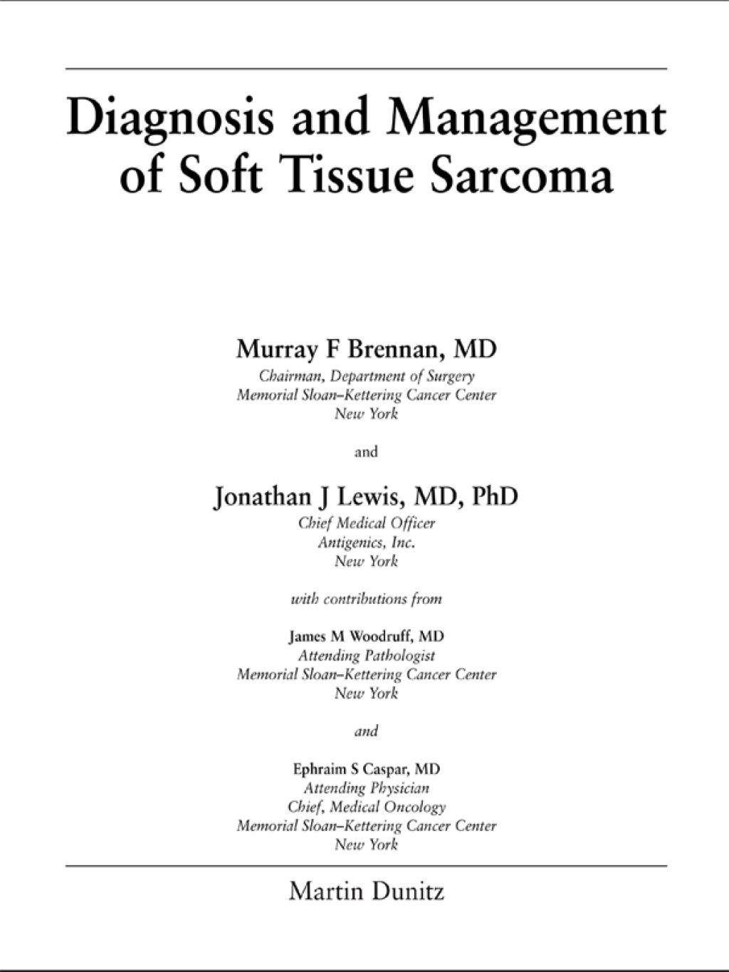 Diagnosis and Management of Soft Tissue Sarcoma 1st Edition â€“ PDF ...